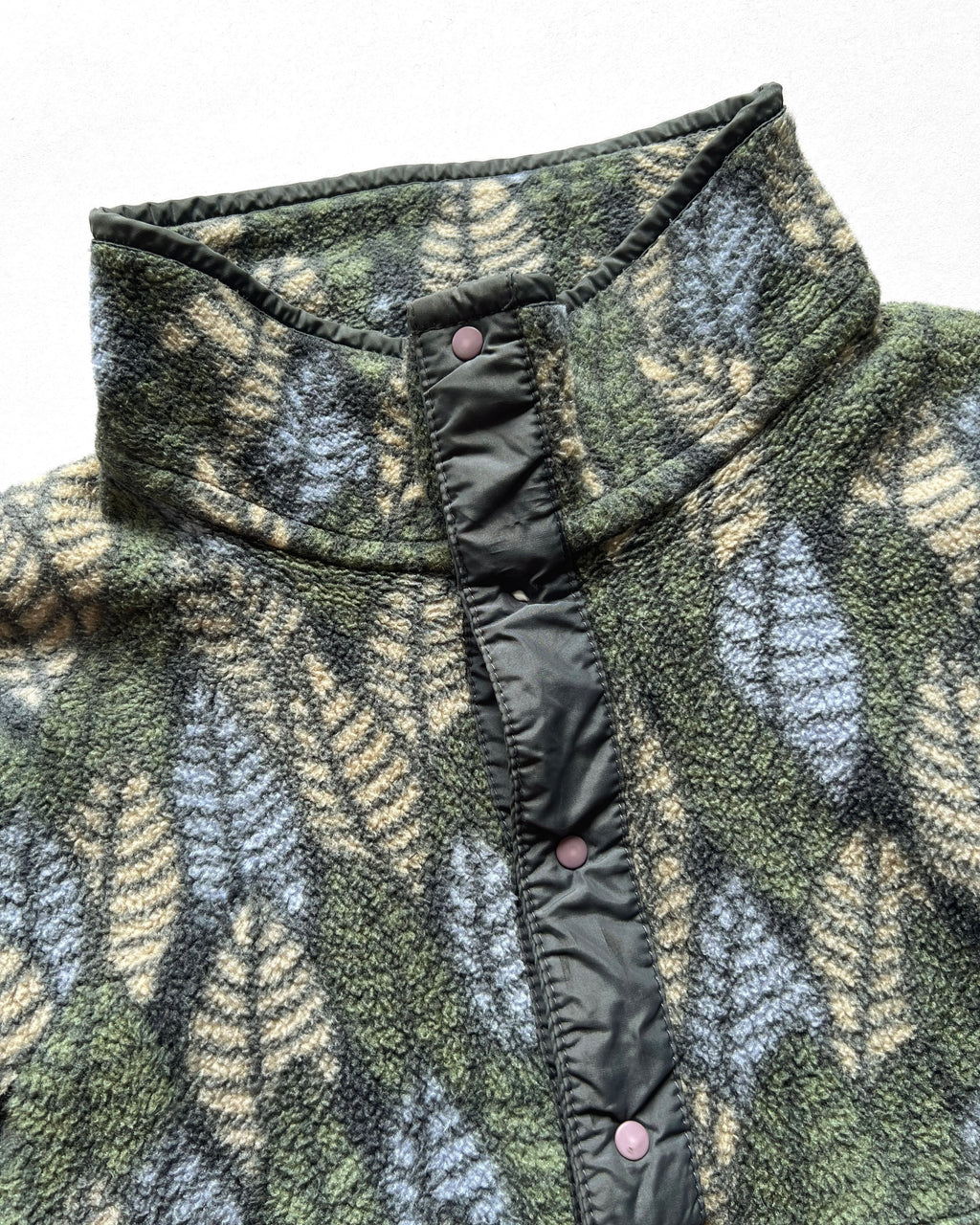 1990S PATAGONIA 'SPEARS LEAF' SNAP-T FLEECE (M)