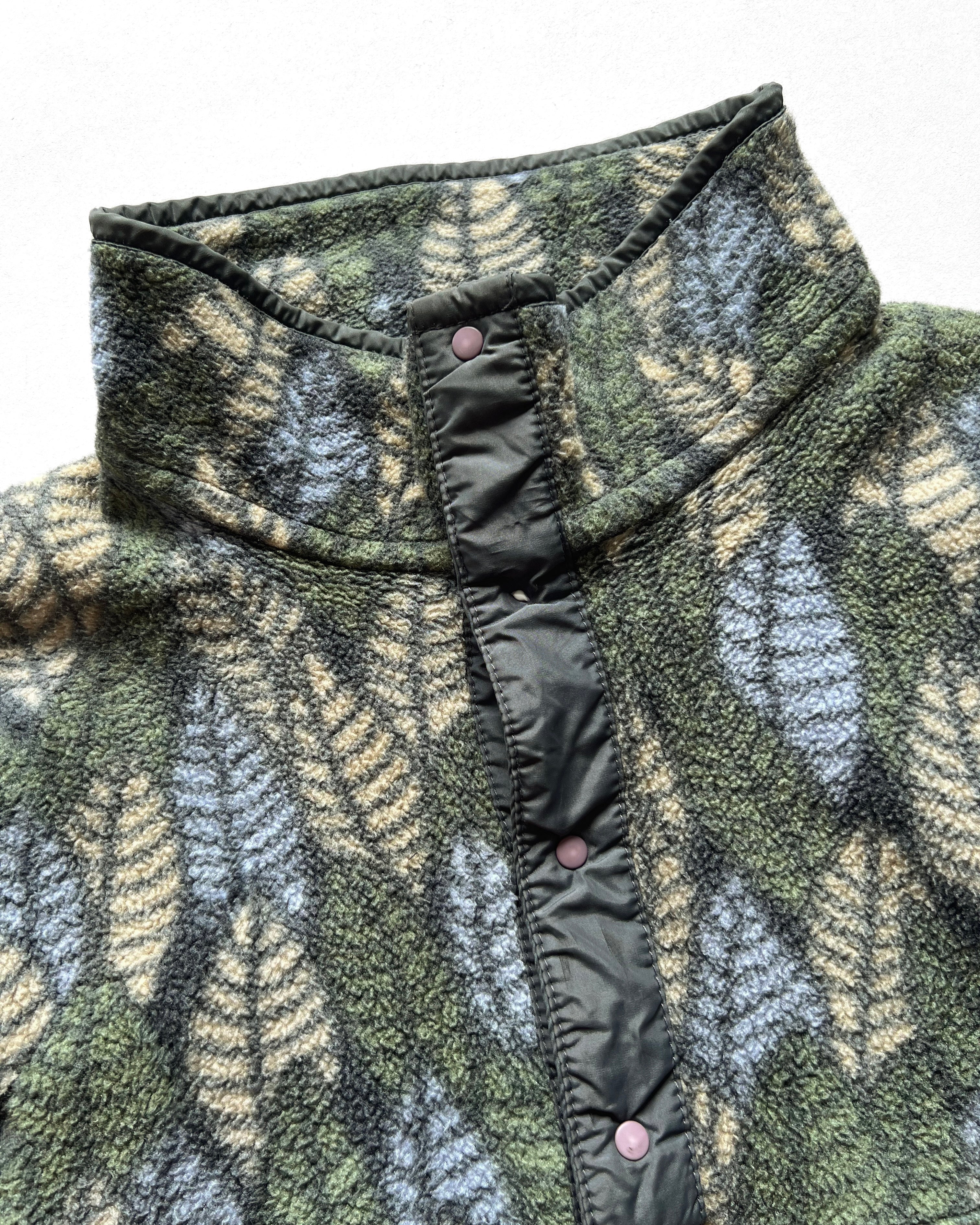 1990S PATAGONIA 'SPEARS LEAF' SNAP-T FLEECE (M)