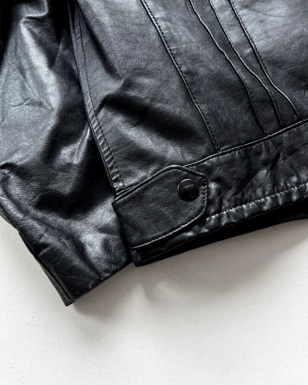 1970S COOPER MULTI-POCKETS LEATHER JACKET (XL)