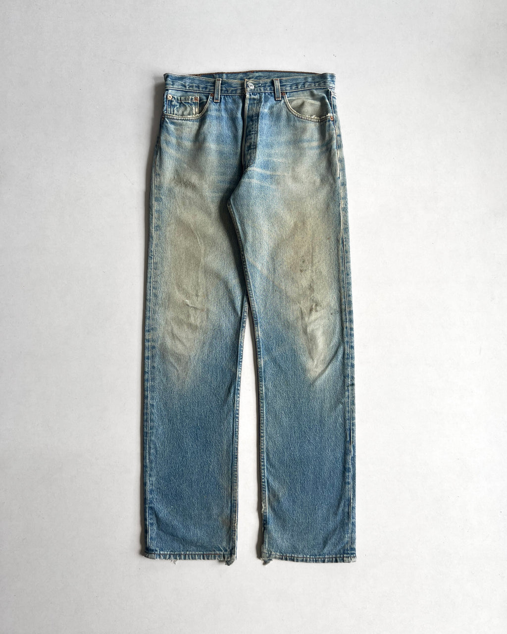 1990S FADED WASHED LEVI'S 501 JEANS (33)