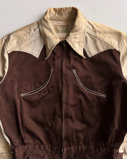 1930S/1940S PACIFIC TRIAL WESTERN ZIP-UP JACKET (L)