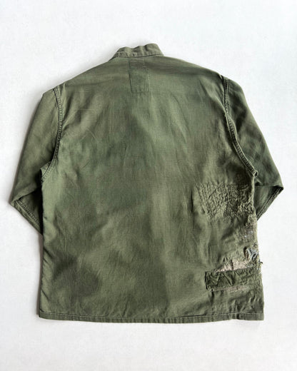 1970S US ARMY OG-107 CHEMICAL PROTECTIVE SHIRT (M)