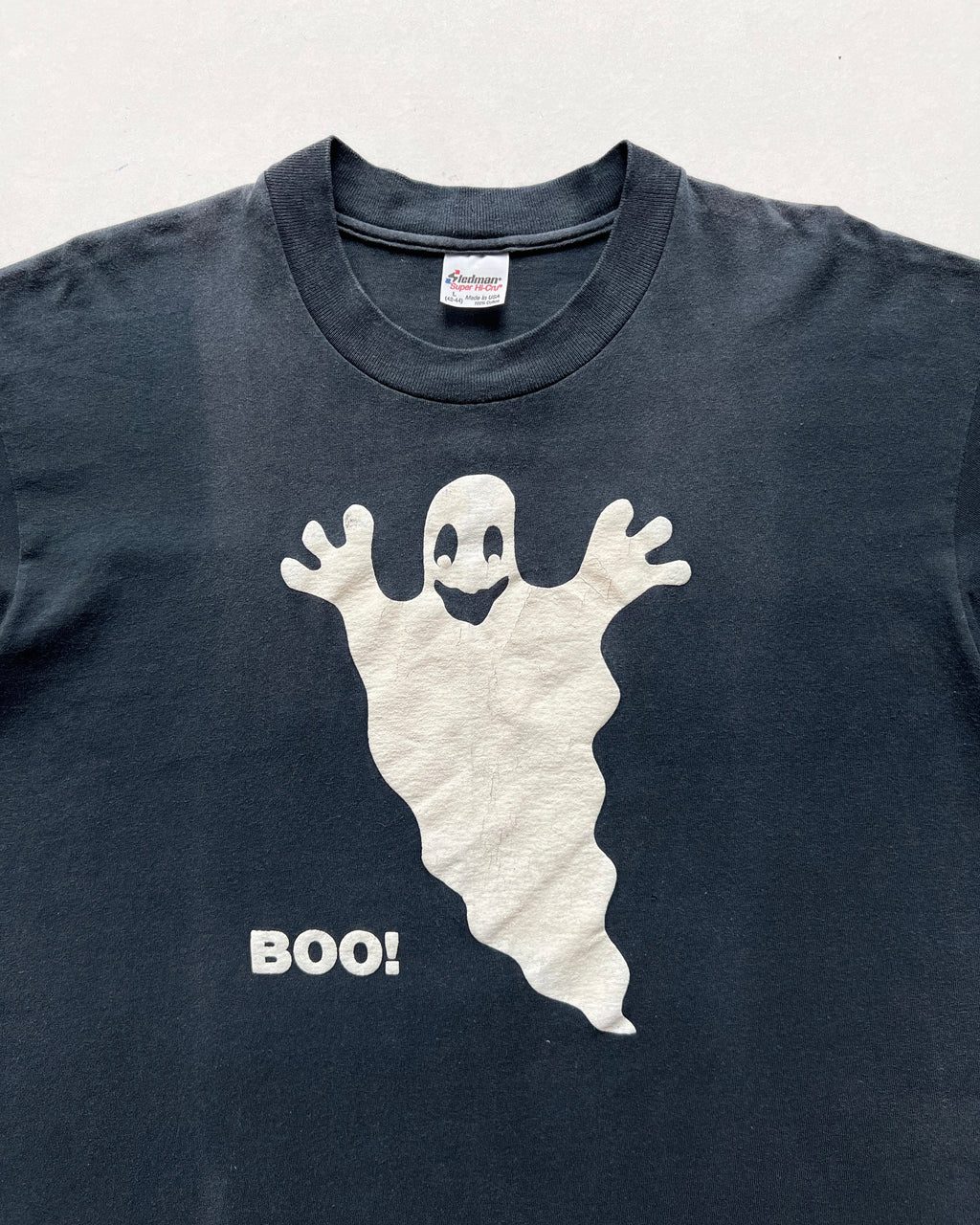 1990S GHOST 'BOO' SINGLE STITCH TEE (L)