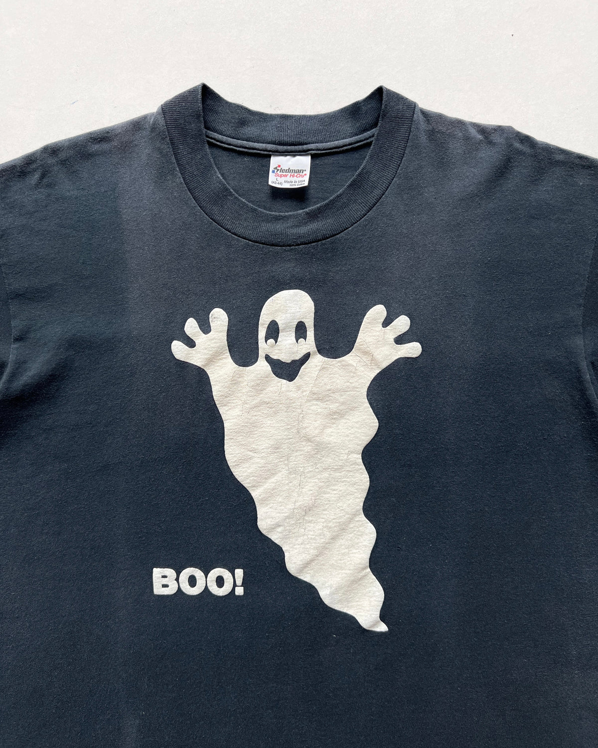 1990S GHOST 'BOO' SINGLE STITCH TEE (L)