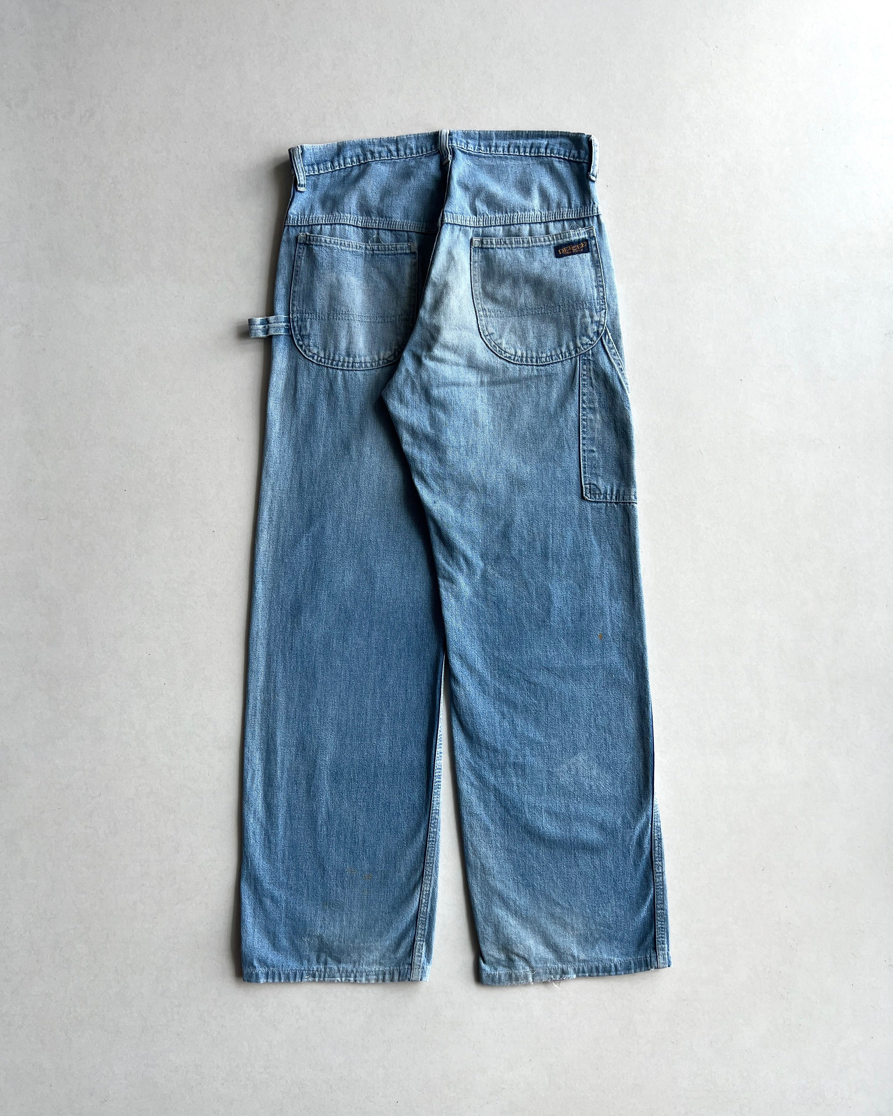 1960S DEECEE CARPENTER DENIM WORK PANTS (32X31)