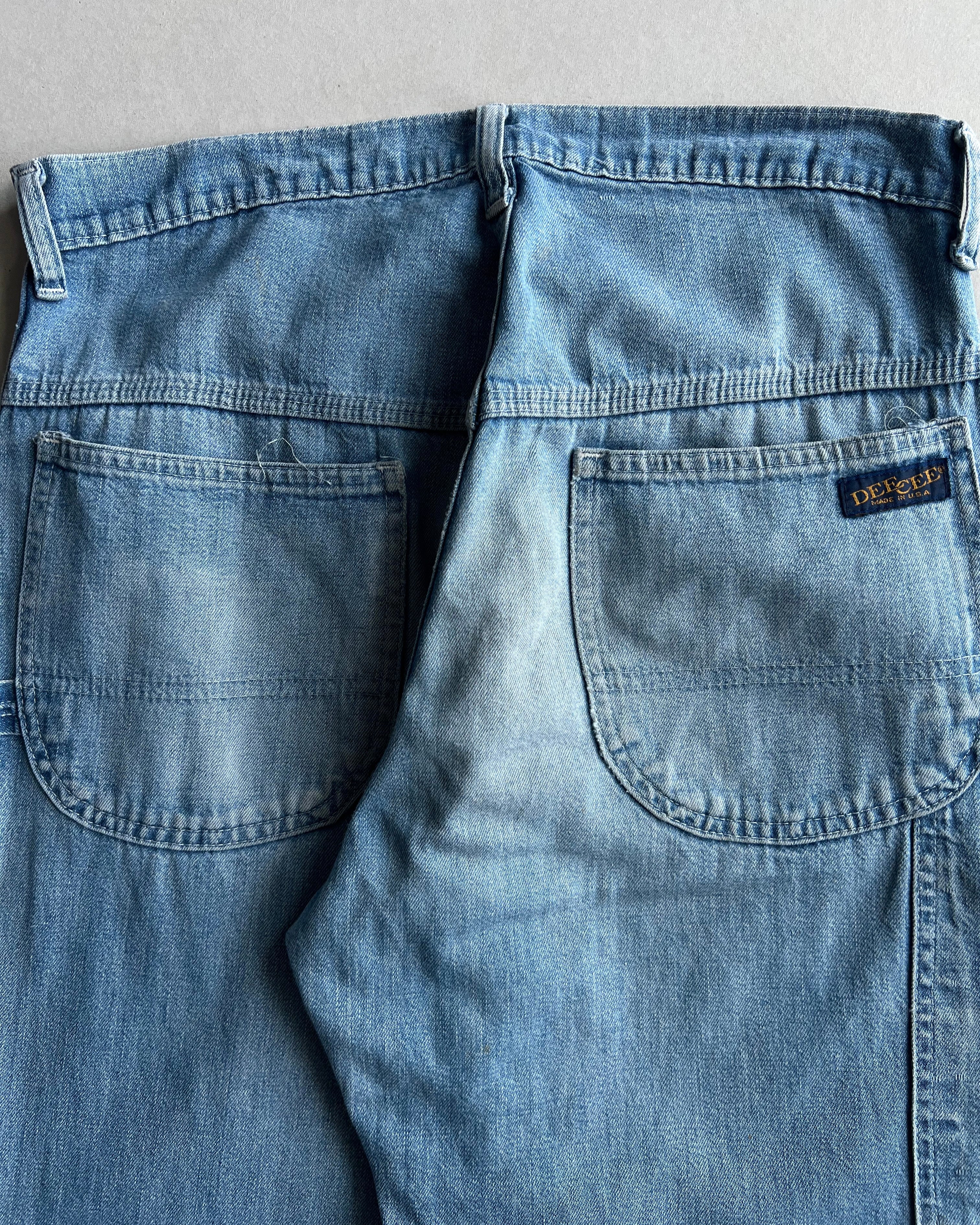 1960S DEECEE CARPENTER DENIM WORK PANTS (32X31)