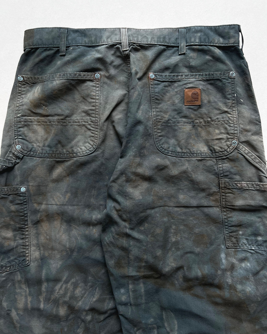 2000S BLEACHED CARHARTT DOUBLE KNEE WORK PANTS (34)