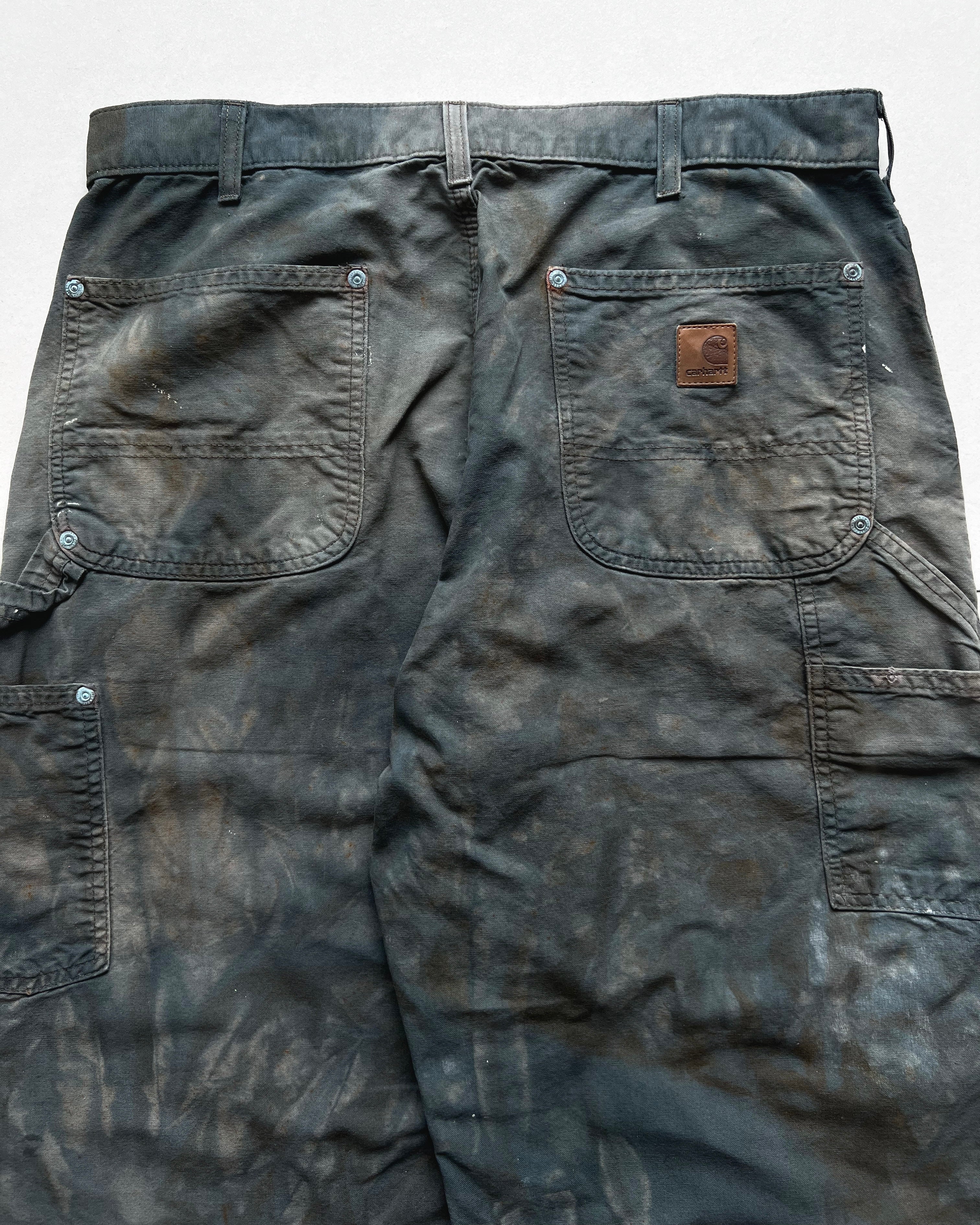 2000S BLEACHED CARHARTT DOUBLE KNEE WORK PANTS (34)