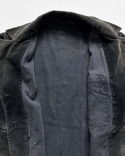1950S SCHUTTERSVELD CORDUROY DOUBLE BREASTED WORK JACKET (L)