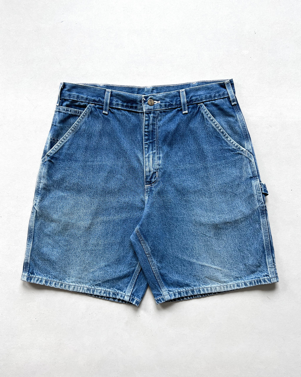 2000S CARHARTT DENIM CARPENTER SHORT (34)