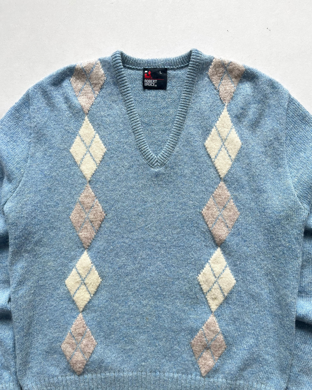 1970S ROBER BRUCE WOOL KNIT SWEATER (L)