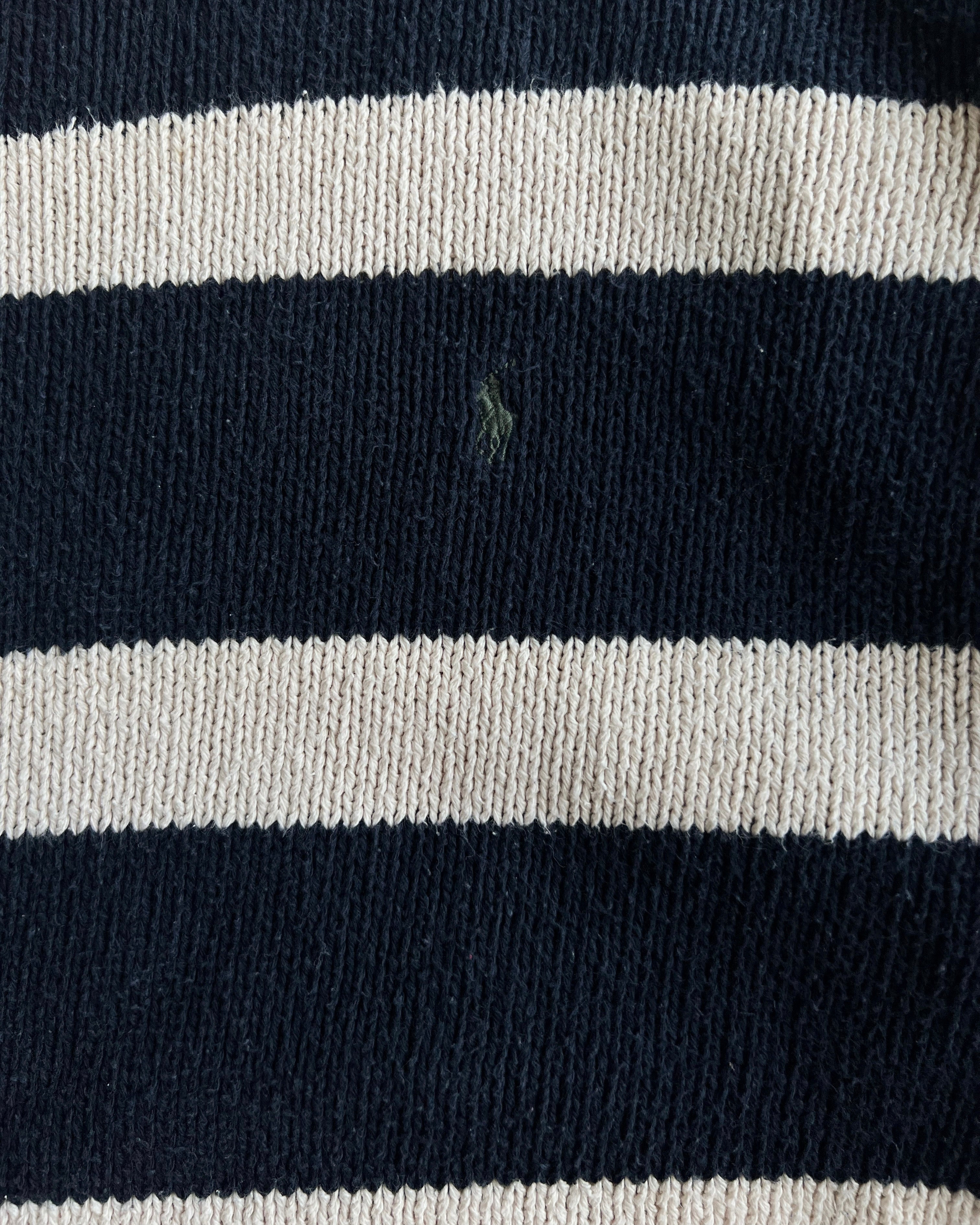 1980S RALPH LAUREN STRIPES KNIT SWEATER (L)