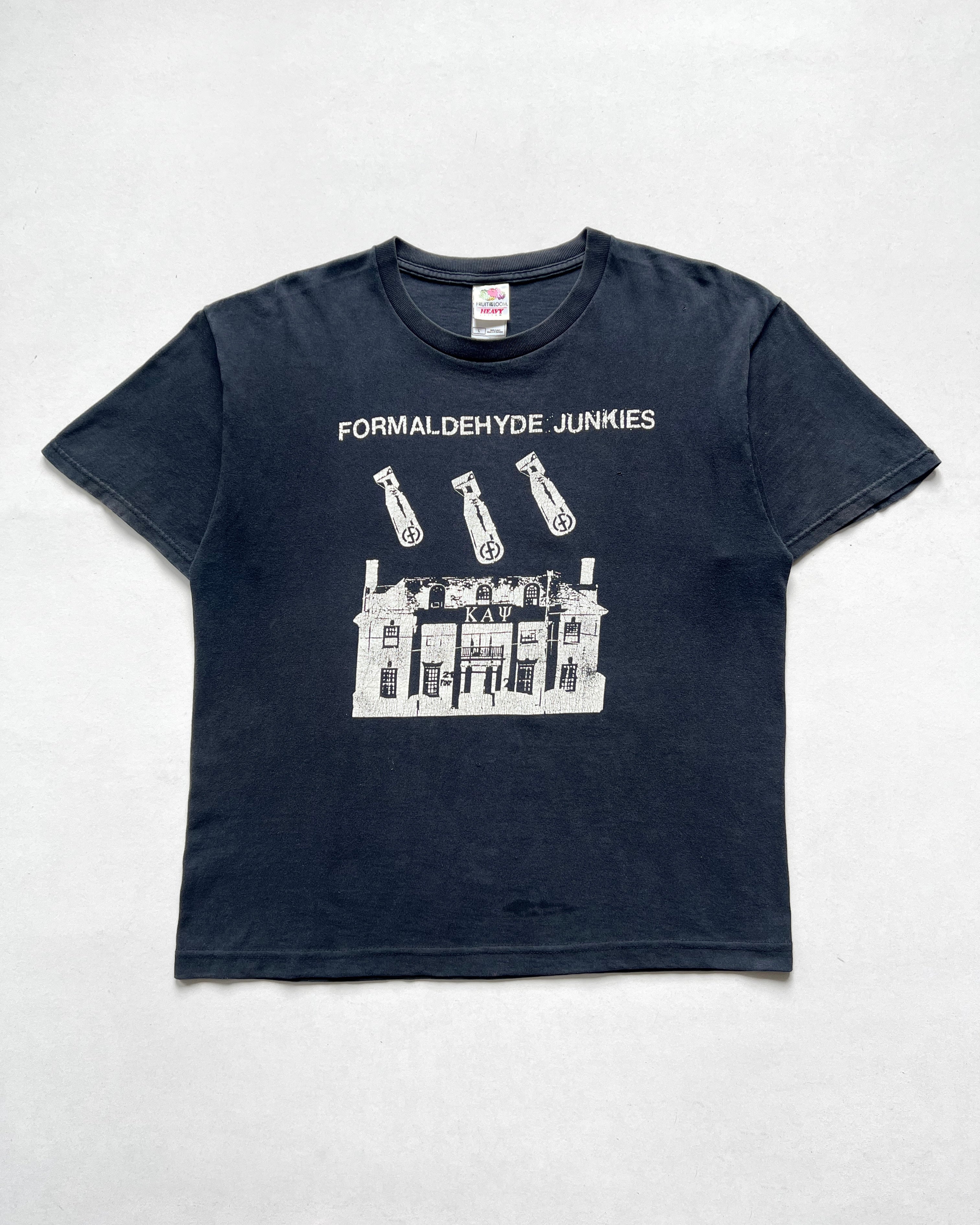 2000S 'FORMALDEHYDE JUNKIES' PUNK TEE (L)