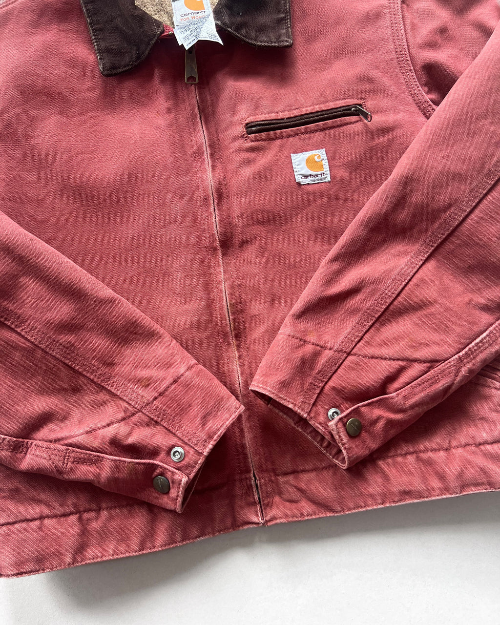 2000S SALMON PINK CARHARTT DETROIT JACKET (S)