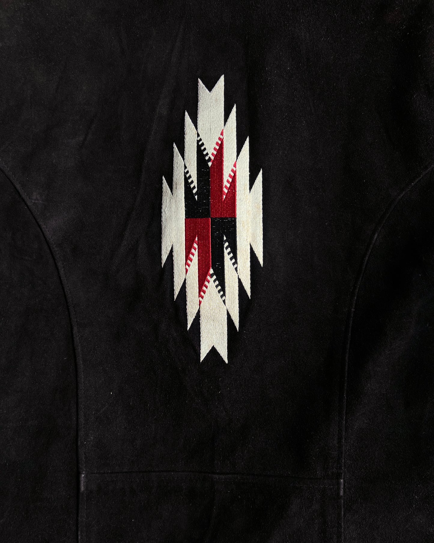 1970S RANCHER SCHOTT NAVAJO WESTERN SUEDE JACKET (L)