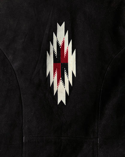 1970S RANCHER SCHOTT NAVAJO WESTERN SUEDE JACKET (L)