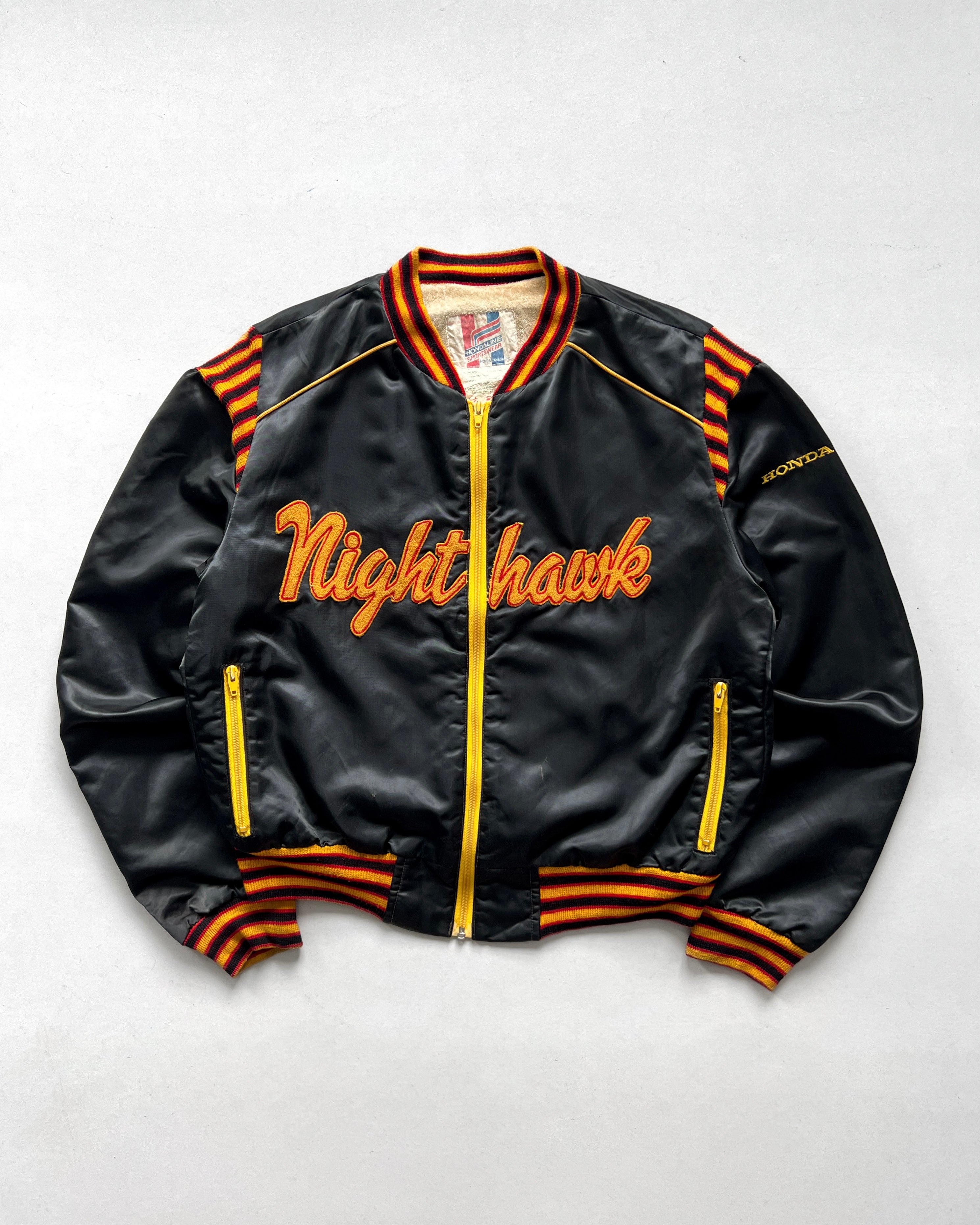 1980S HONDA 'NIGHT HAWK' NYLON JACKET (L)