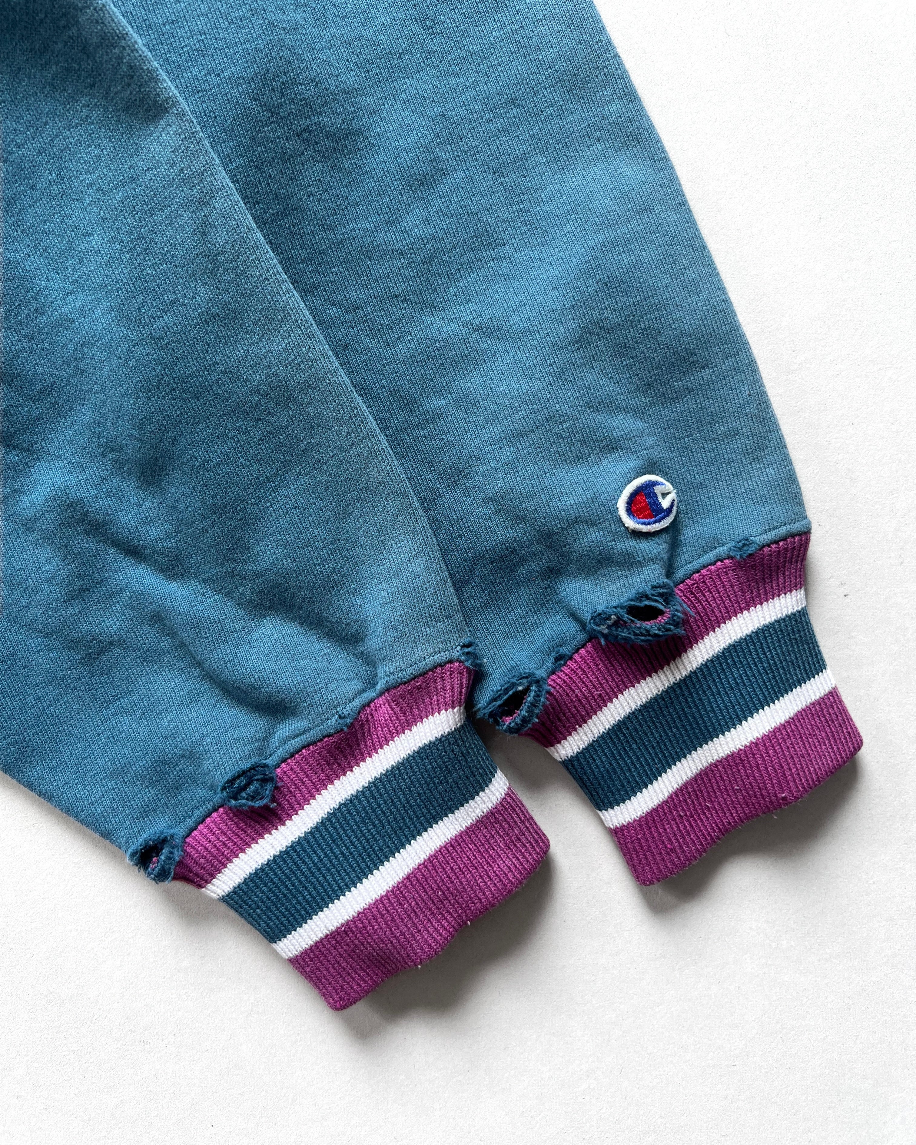 1990S CHAMPION 3-TONES REVERSE WEAVE LOGO SWEATSHIRT (L)