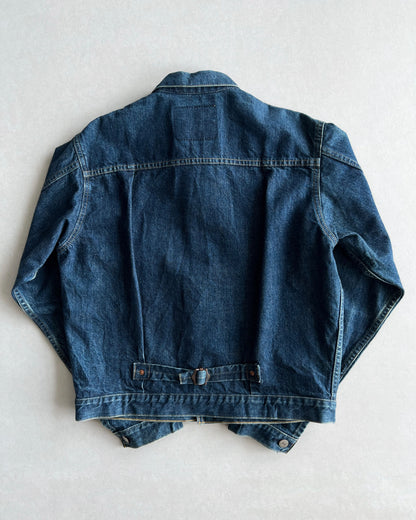 1990S DARK WASHED BIG E LEVI'S TYPE I SELVEDGE DENIM JACKET (S-L)