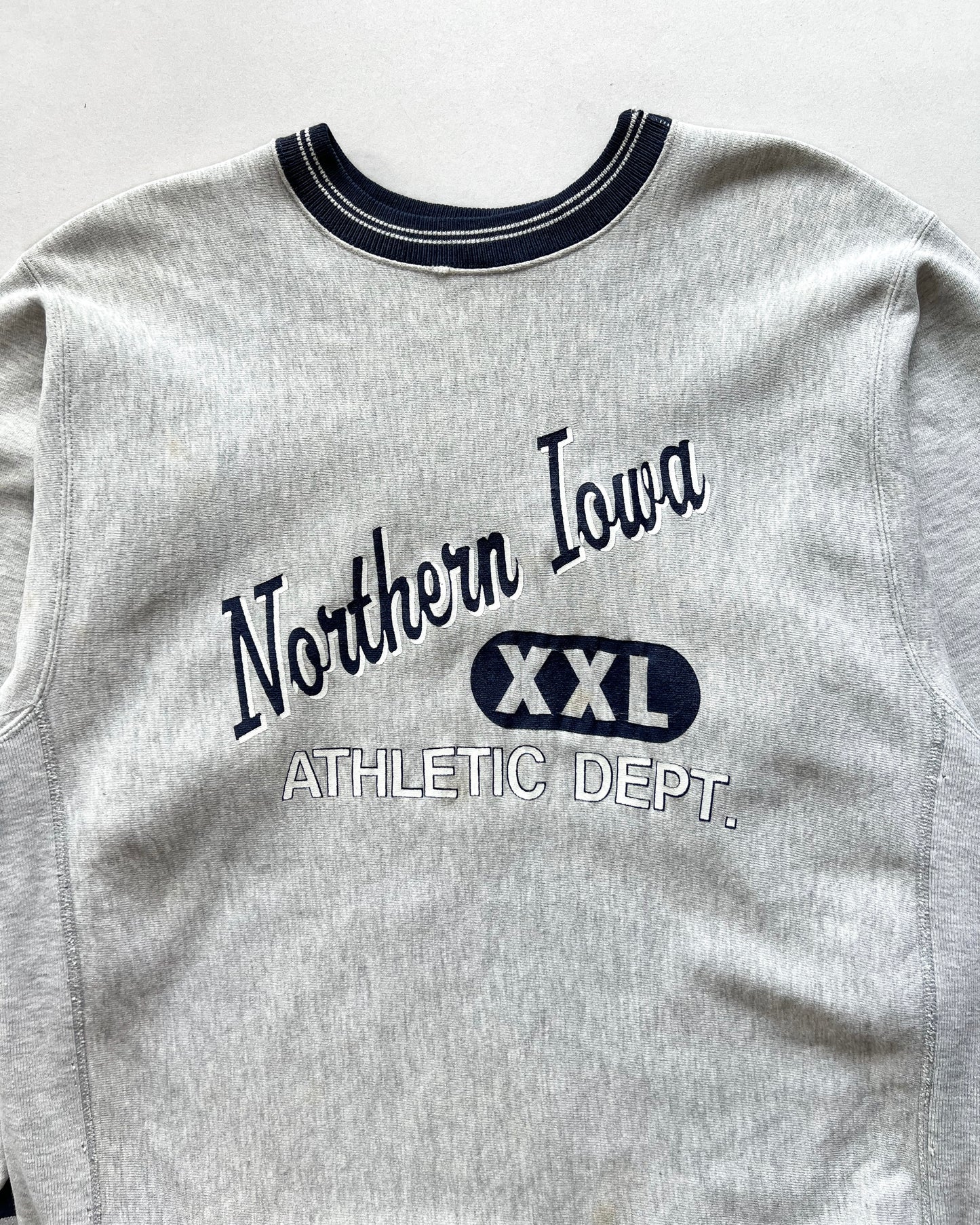 1980S CHAMPION  'NORTHERN IOWA ATHLETIC DEPT' REVERSE WEAVE (XL)