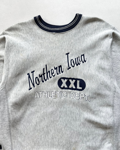 1980S CHAMPION  'NORTHERN IOWA ATHLETIC DEPT' REVERSE WEAVE (XL)