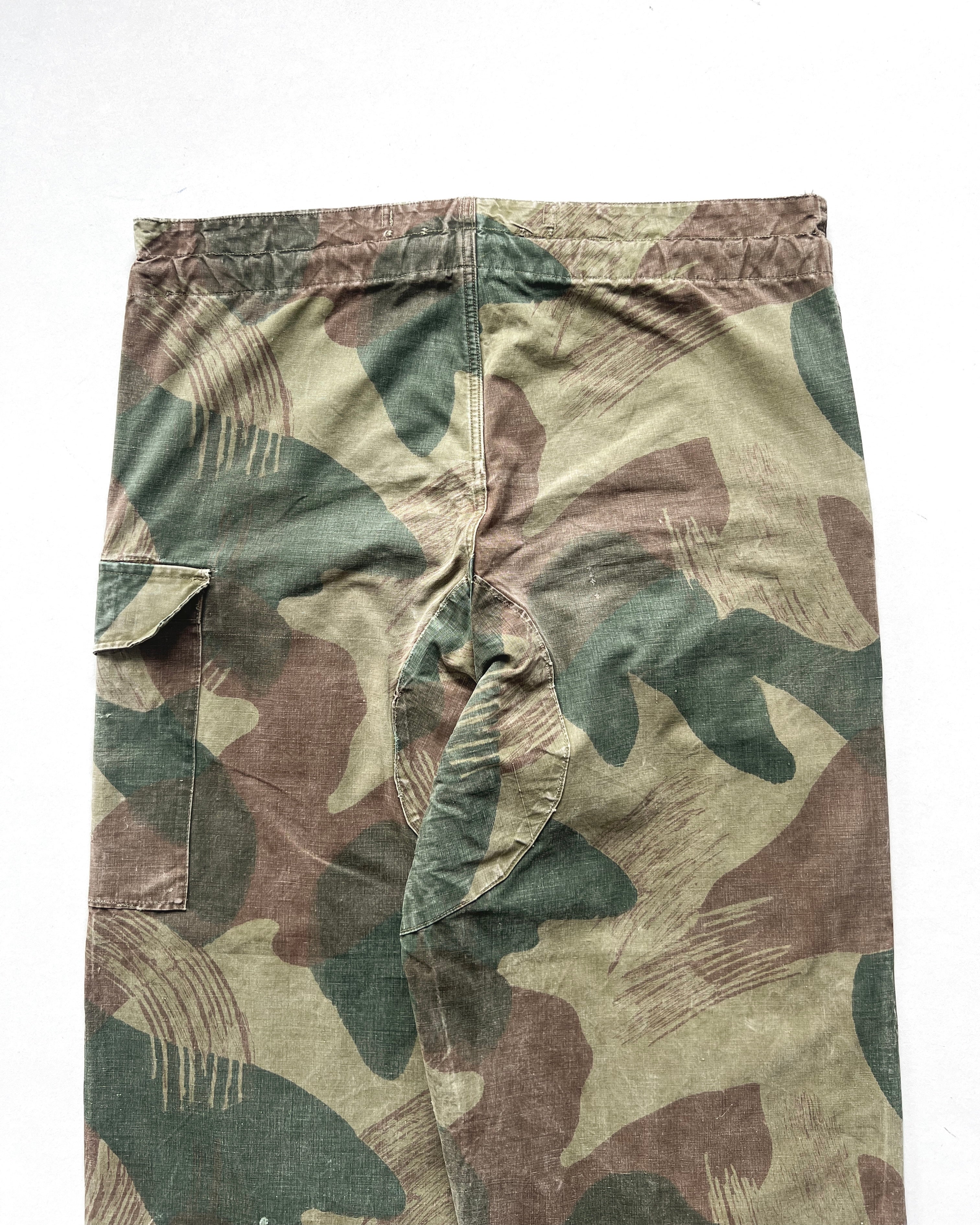 1950S BELGIUM ARMY BRUSHSTROKE CAMO PANTS (36-39)