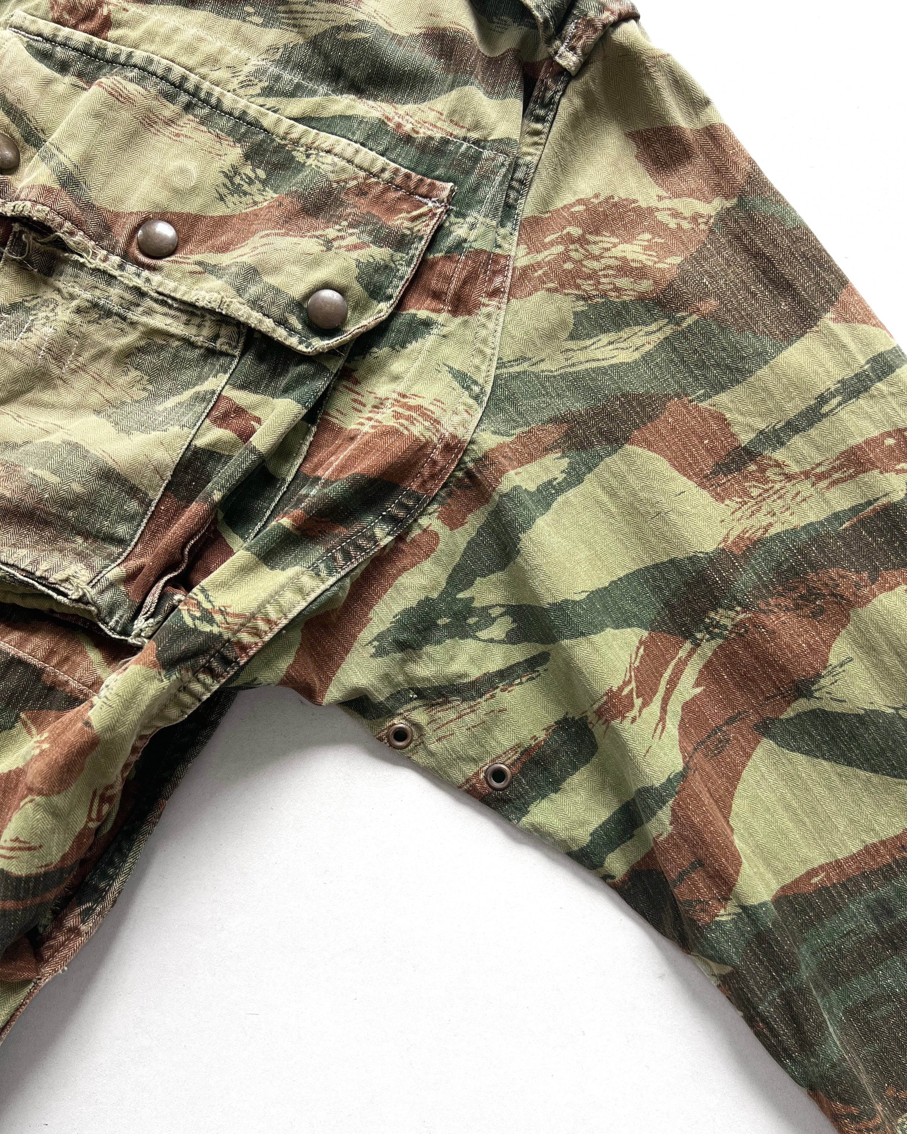 1950S FRENCH LIZARD CAMO PARATROOPER JACKET (L)