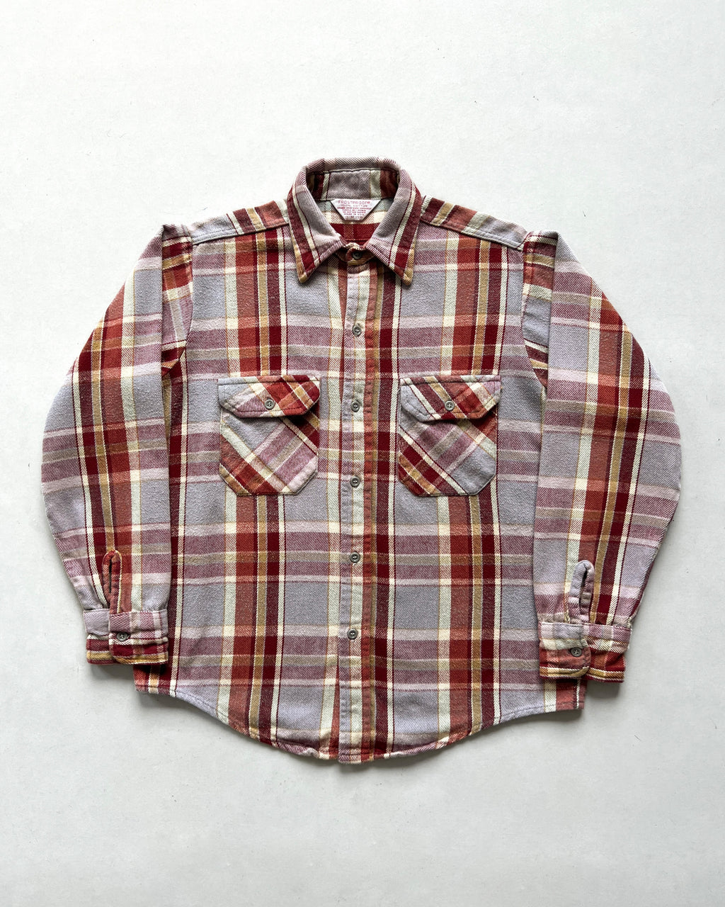 1970S FROSTPROOF PLAID FLANNEL SHIRT (M)