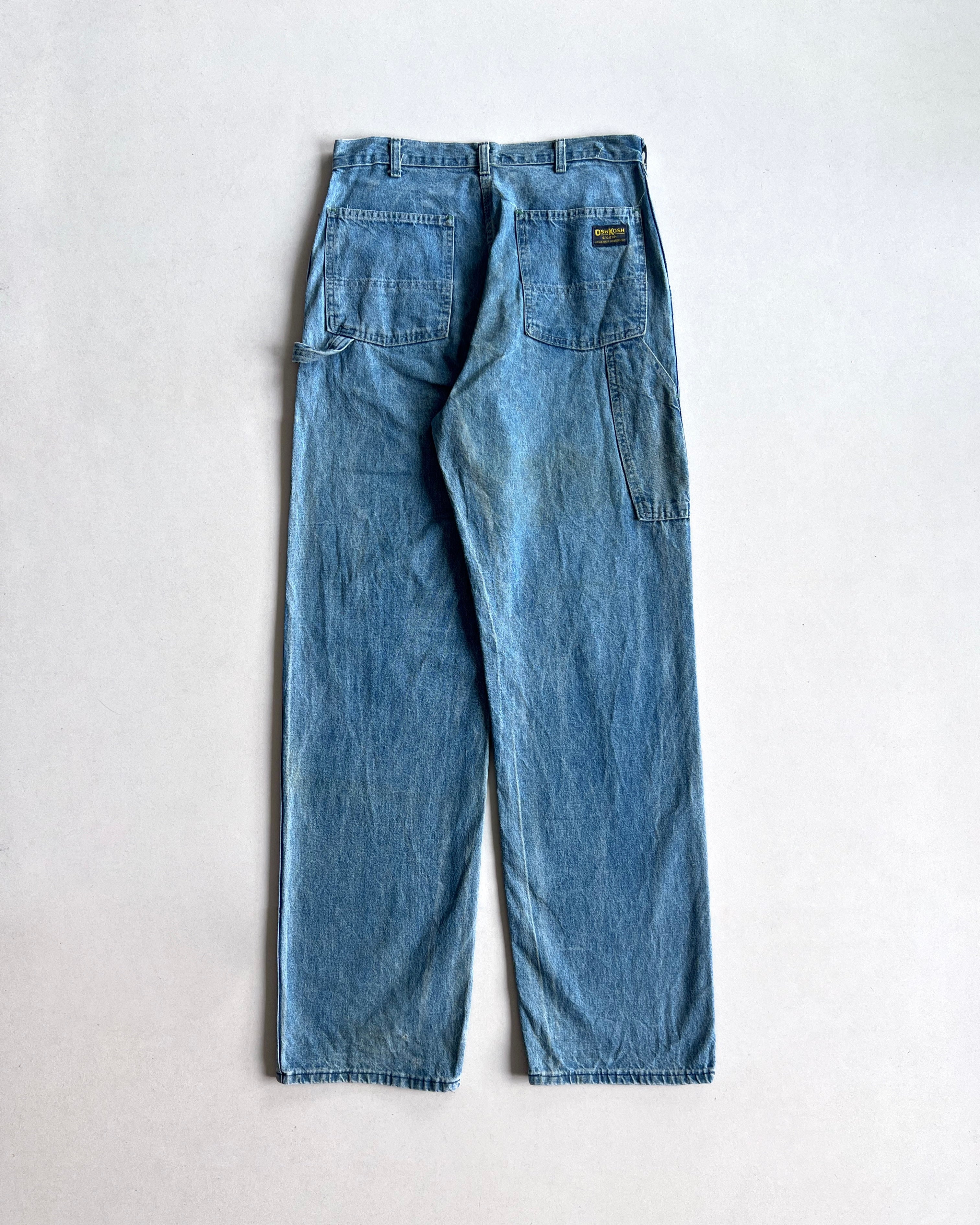 1970S OSHKOSH DENIM CARPENTER PANTS (32)