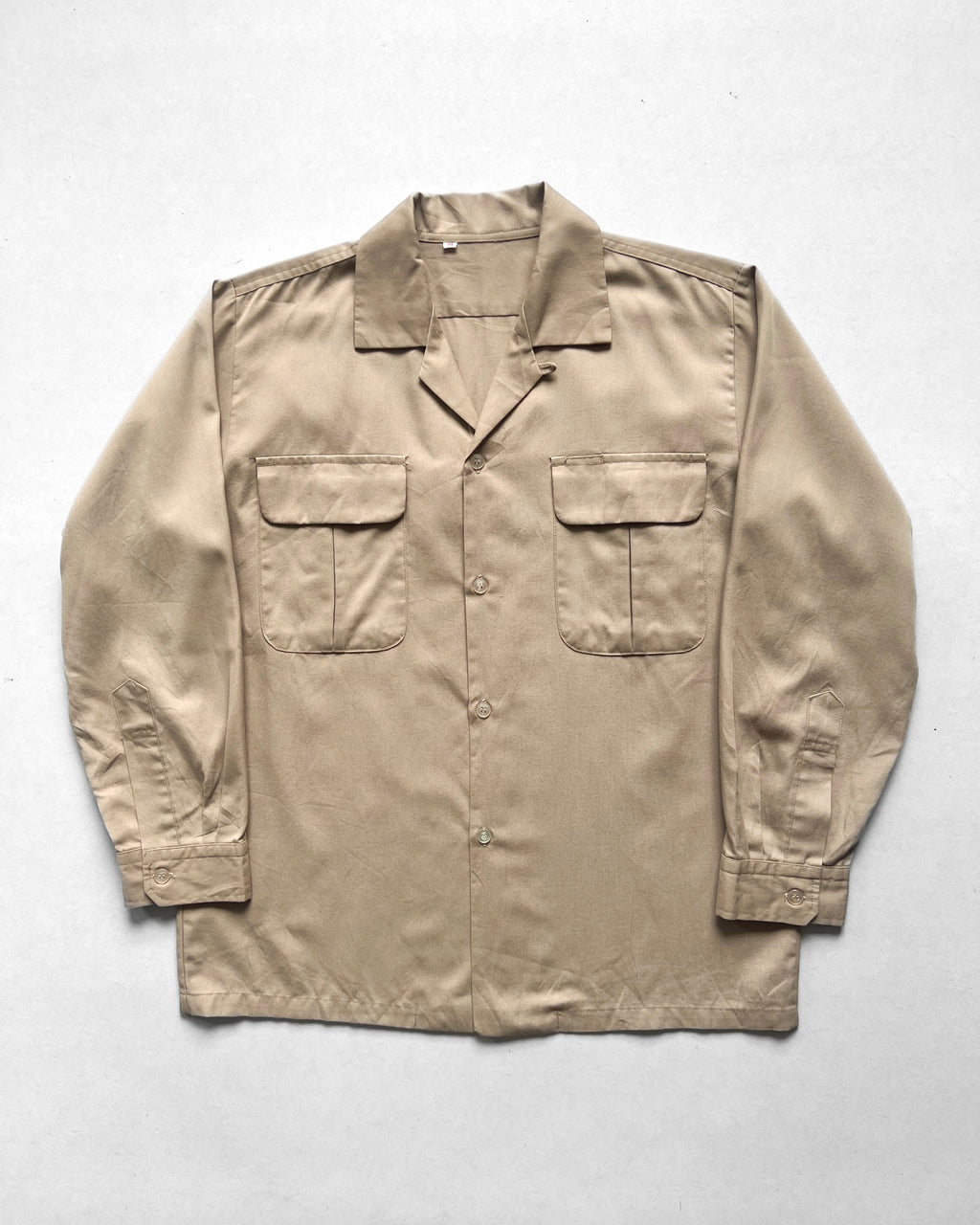 1970S JAPANESE FLAP POCKET RAYON SHIRT (M)