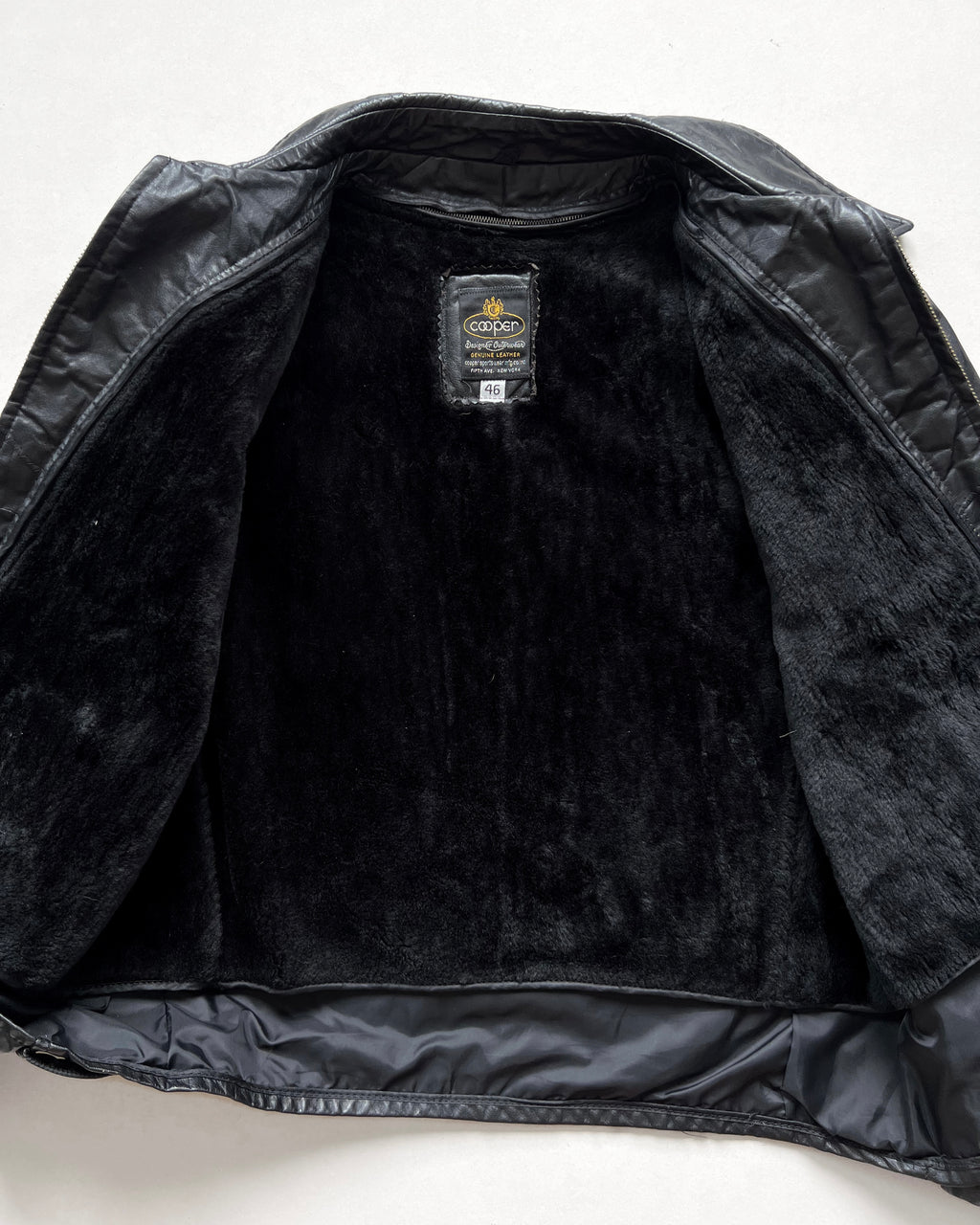 1970S COOPER MULTI-POCKETS LEATHER JACKET (XL)