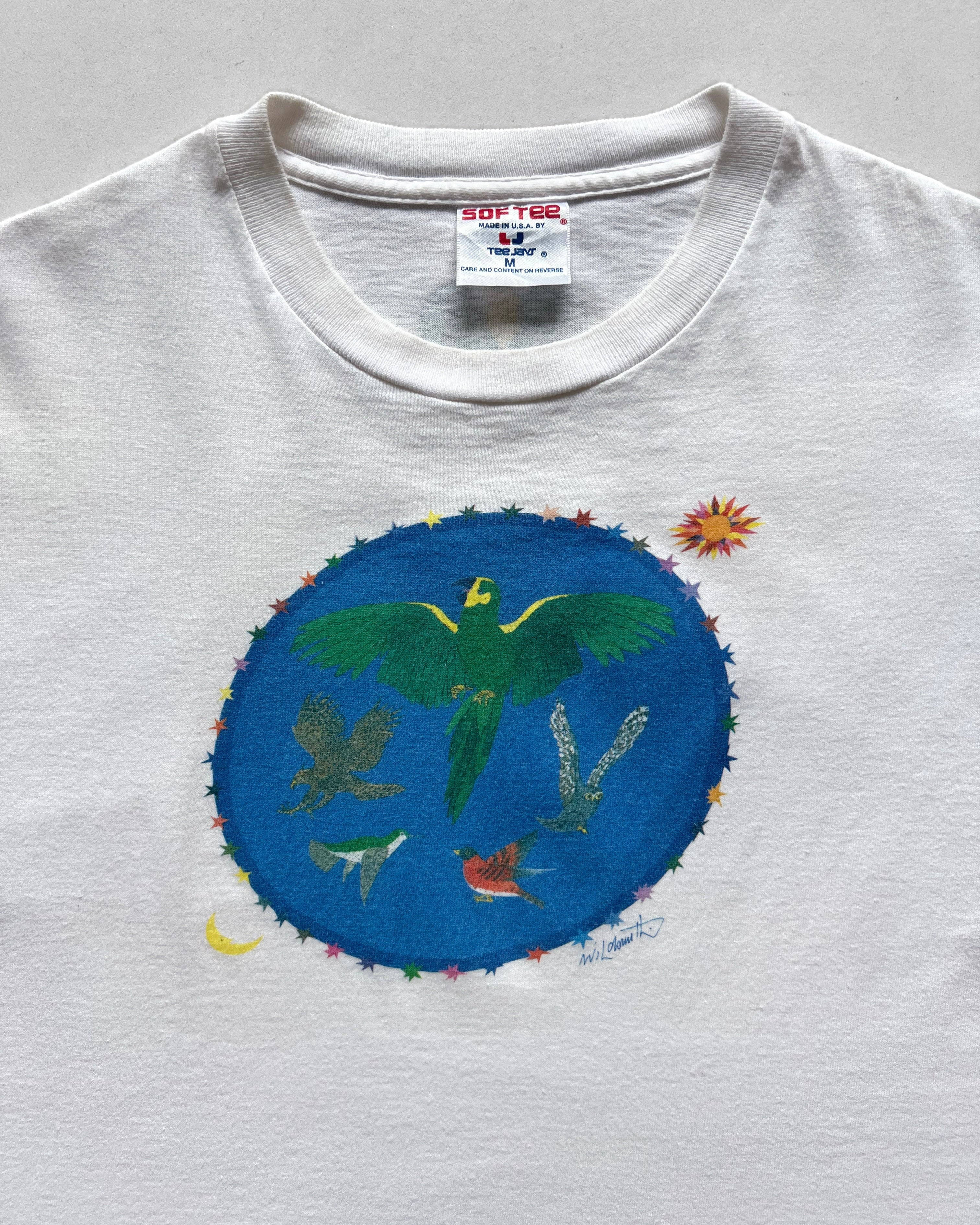 1990S BIRDS GRAPHIC SINGLE STITCH TEE (M)