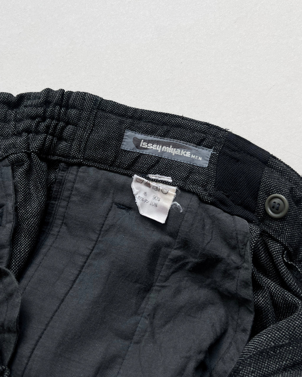 1980S ISSEY MIYAKE SALT & PEPPER TROUSERS (34-38)