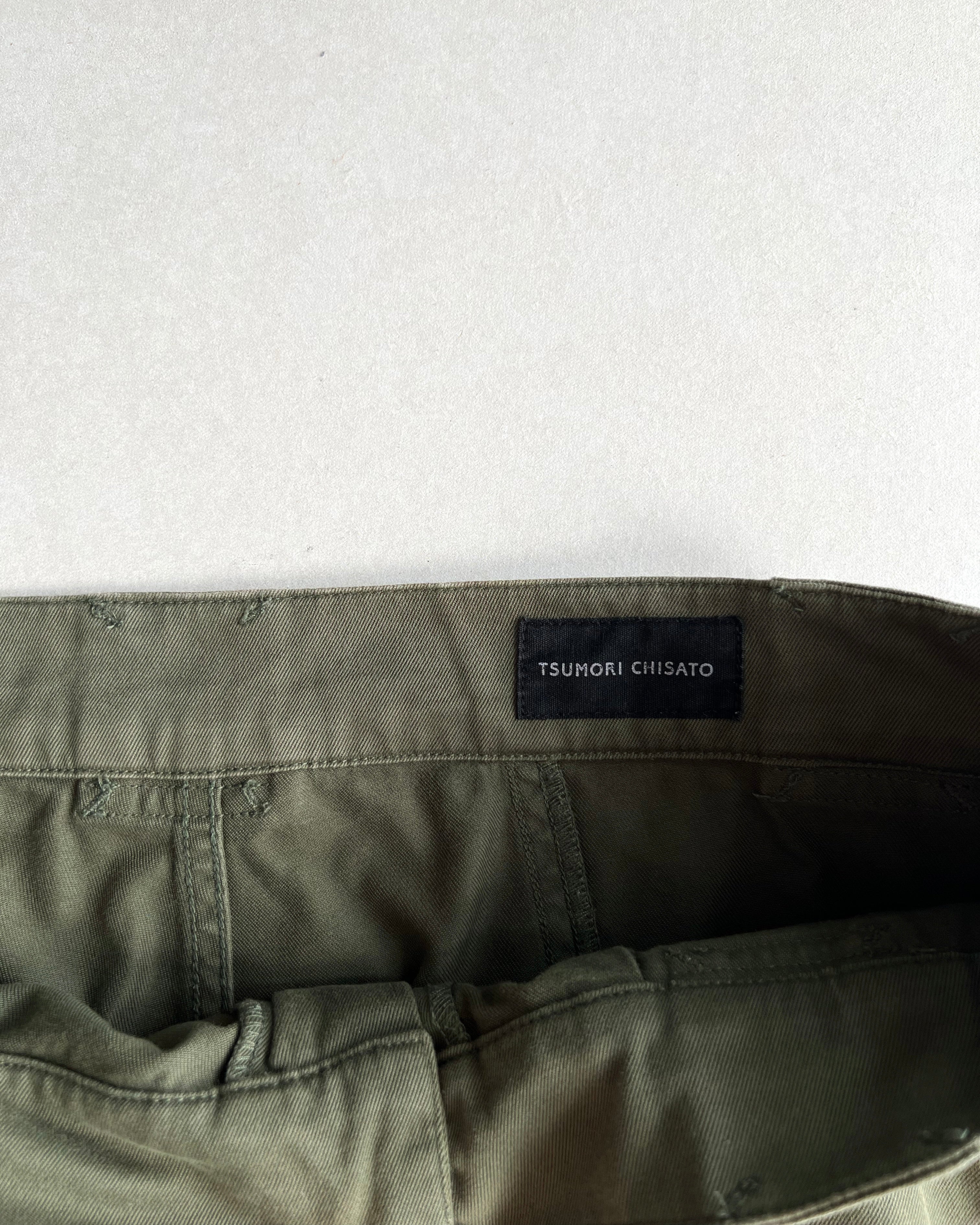 2000S FADED TSUMORI CHISATO 3D POCKET CARGO TROUSERS (34X30)