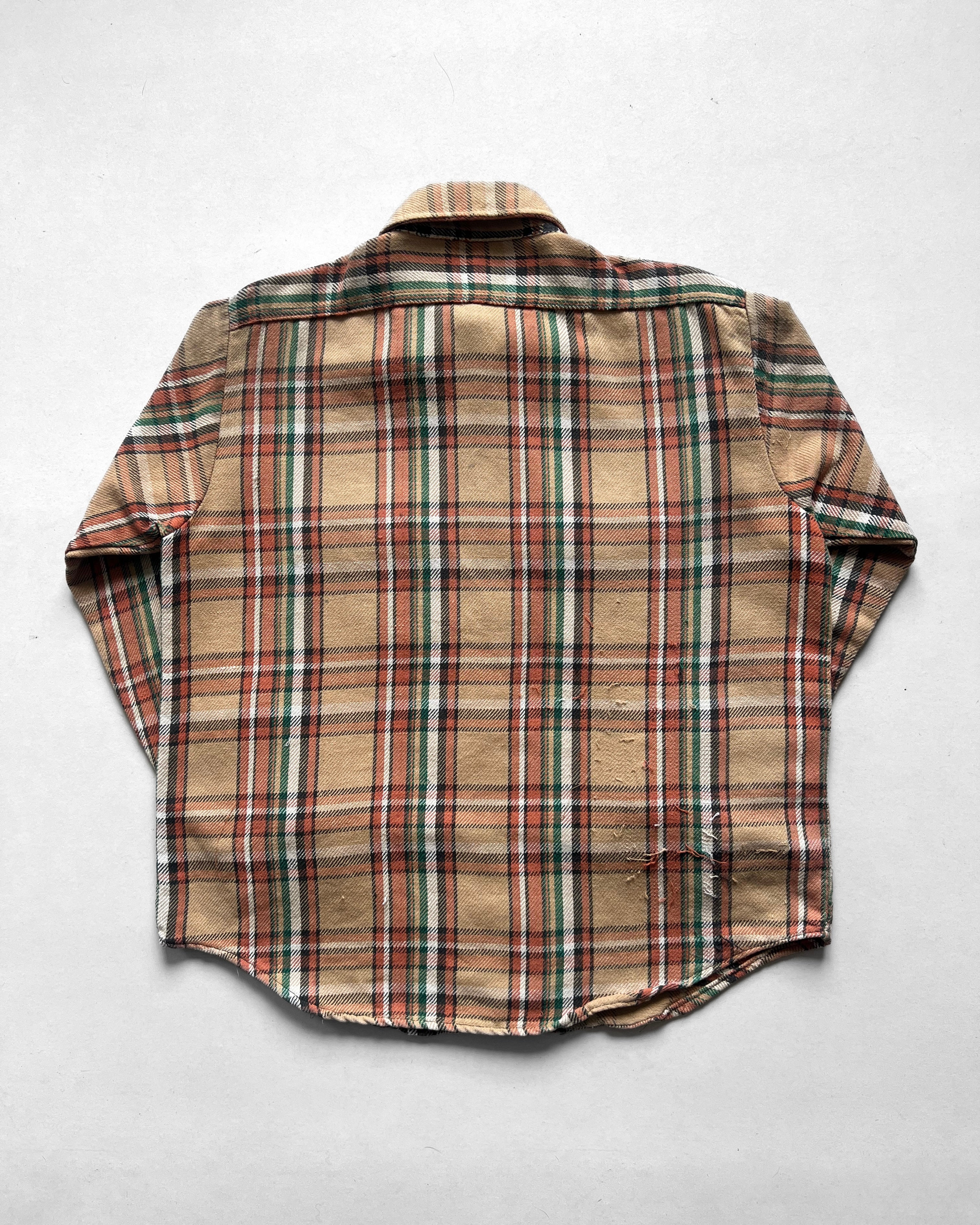 1970S DOUBLE POCKET TARTAN FLANNEL (L)