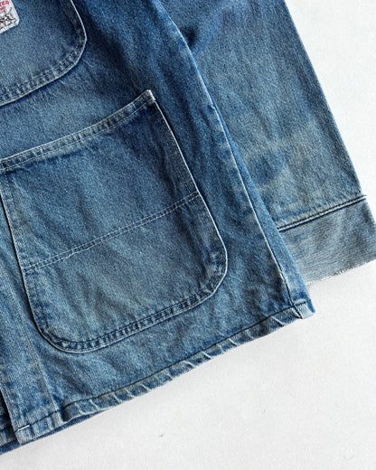 1970S FADED WASHED POINTER DENIM CHORE (M)