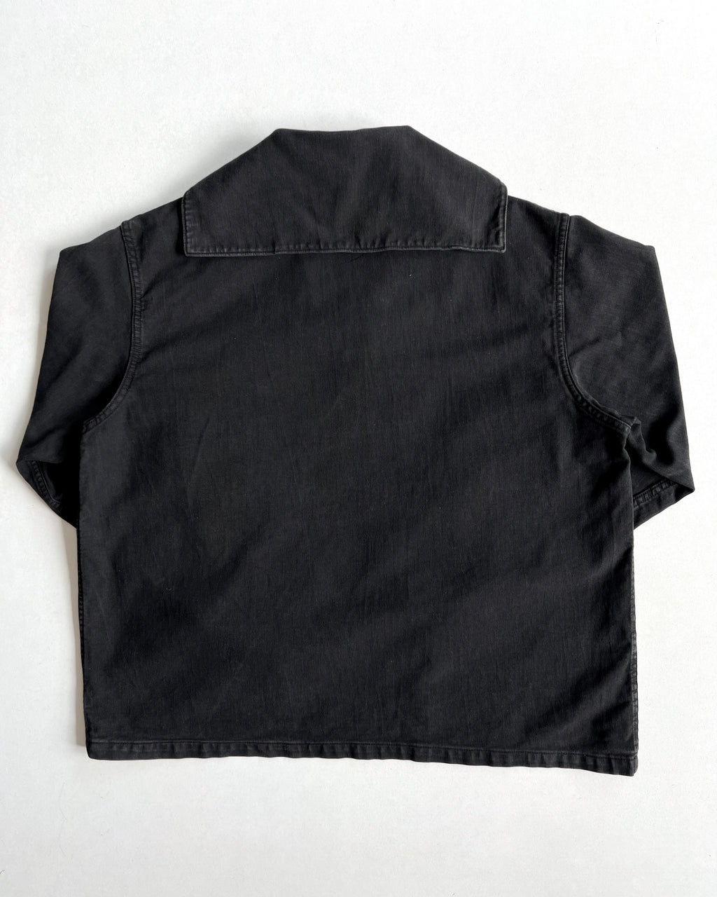 1950S OVERDYED BLACK GERMAN NAVY SAILOR SMOCK (L)