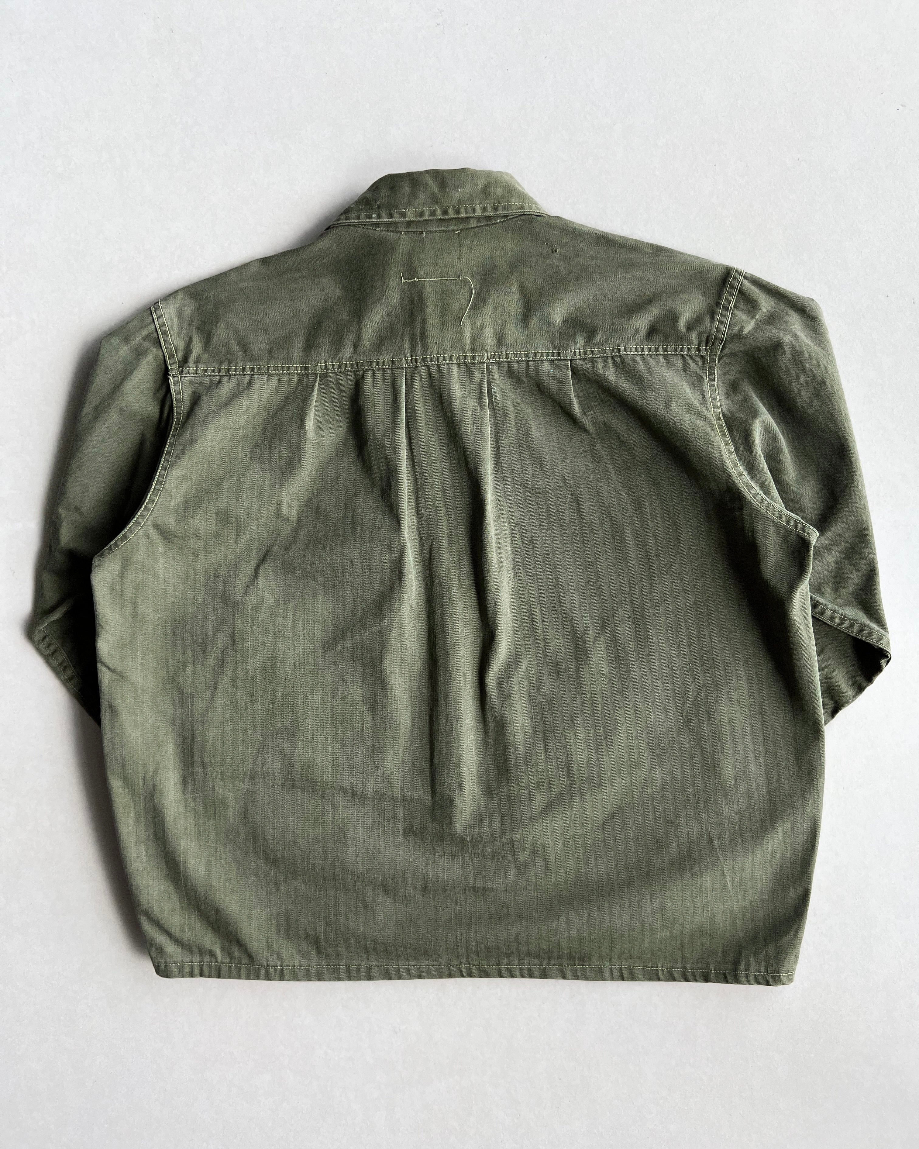 1950S WWII US ARMY HBT CROPPED JACKET (L)
