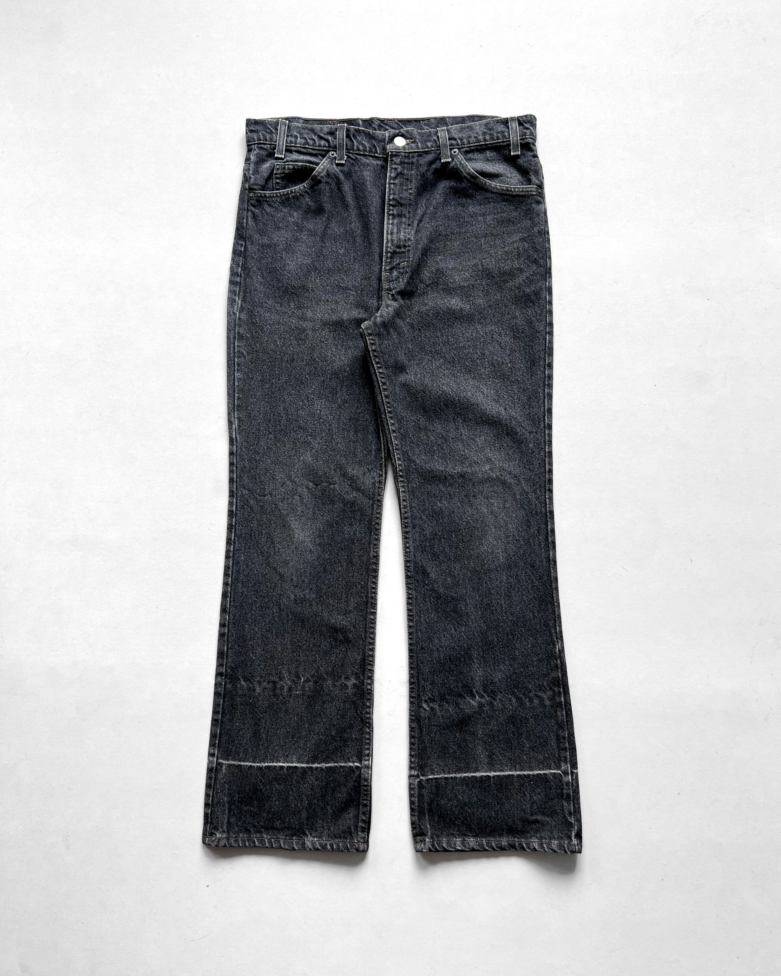 1990S BLACK LEVI'S 517 FLARE JEANS (35)