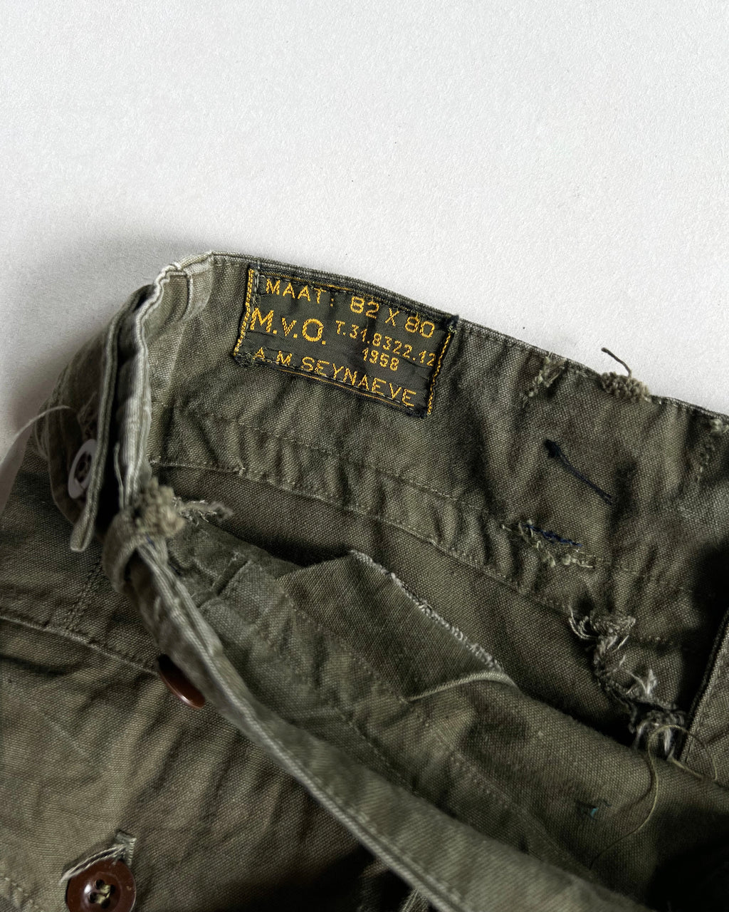 1950S DUTCH ARMY CARGO TROUSERS (30-34)
