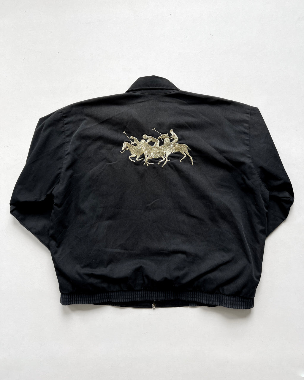 1990S BLACK RALPH LAUREN HARINGTON JACKET (L)