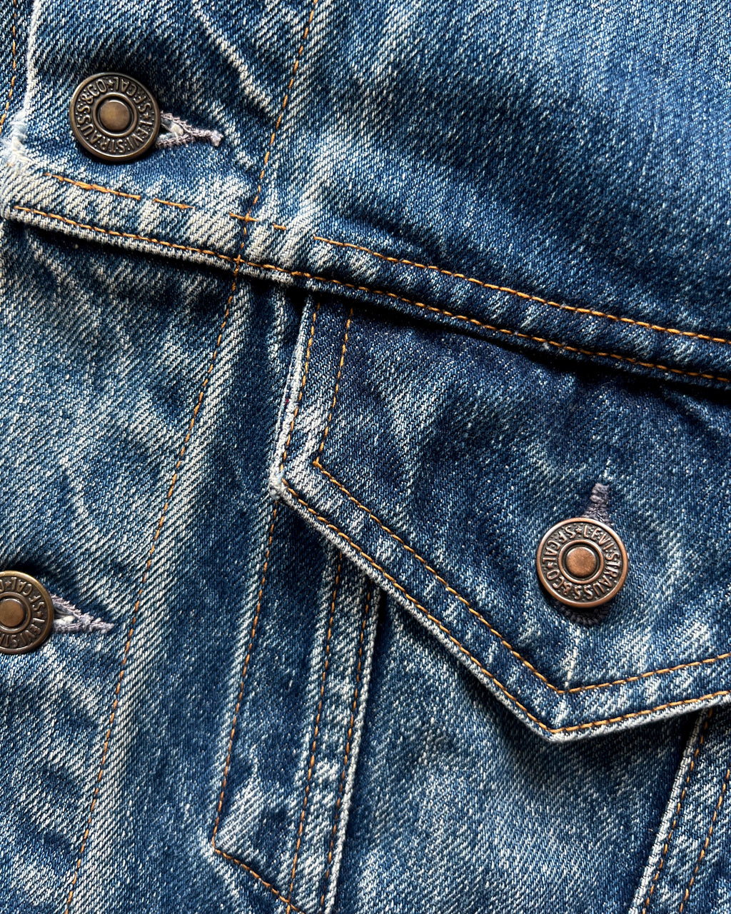 1970S LEVI'S 70505 BIG E TYPE III DENIM JACKET (M)