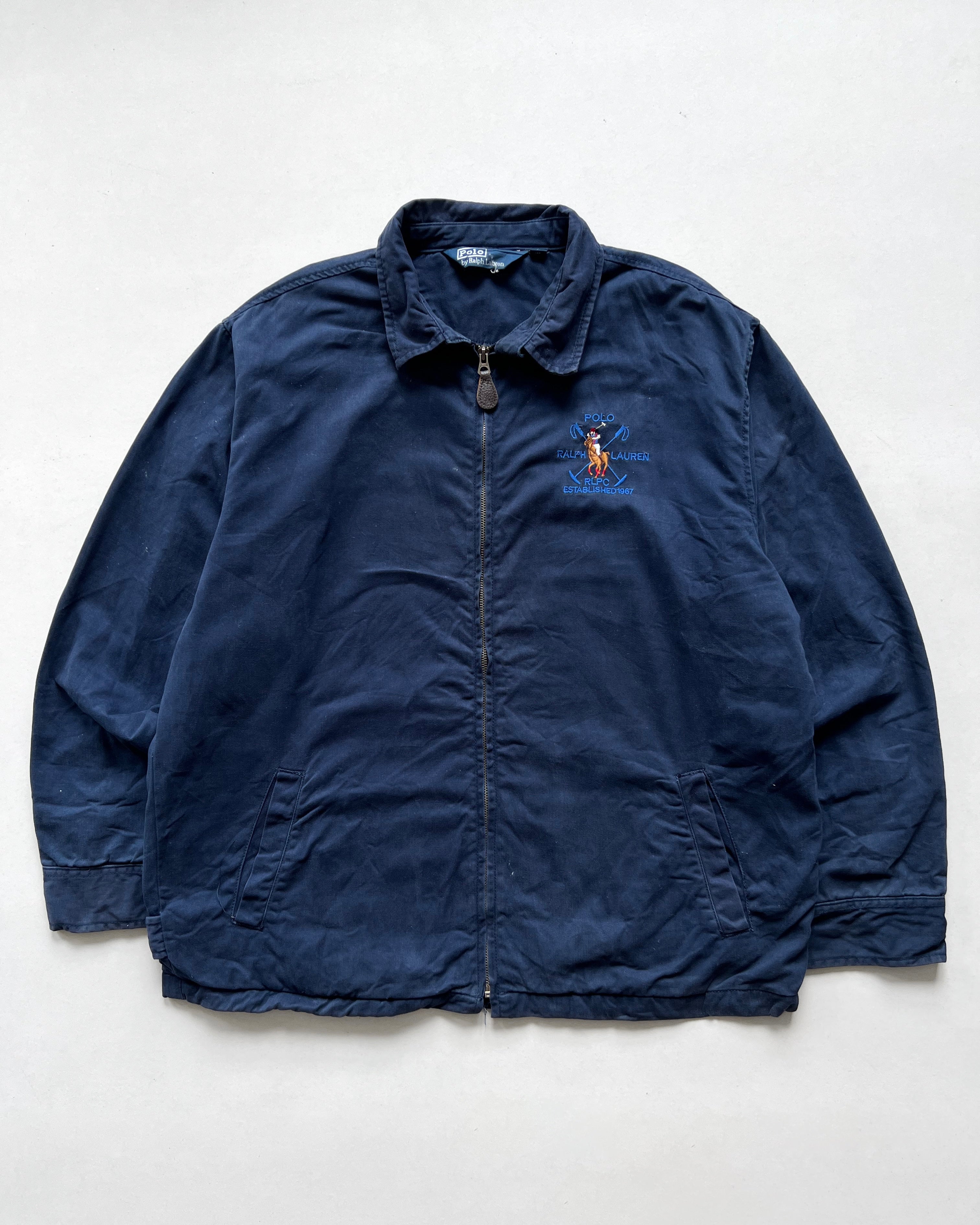 2000S BLUE RALPH LAUREN HARINGTON JACKET (L)