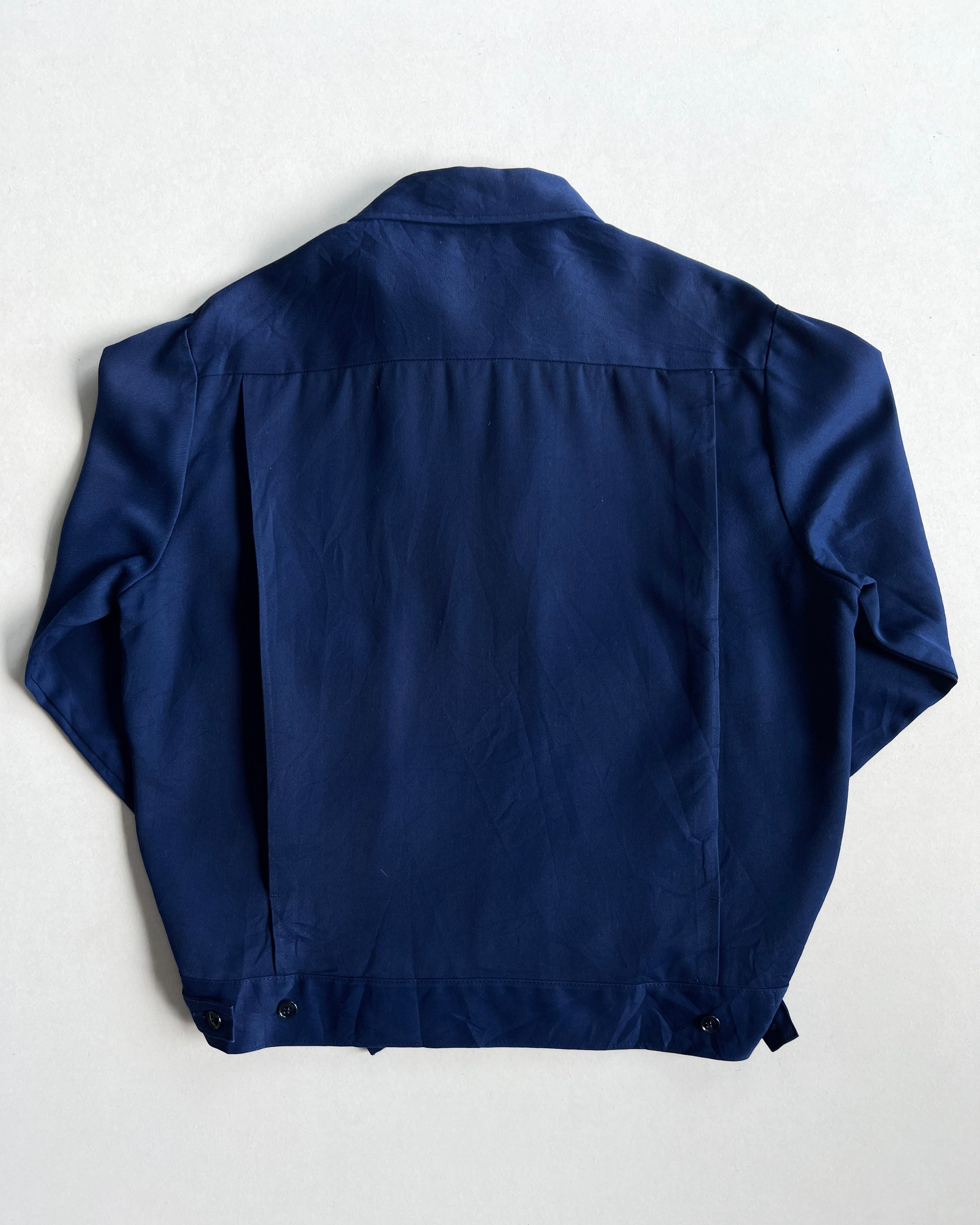 1960S DARK WASHED LEE DOUBLE POCKET WORK JACKET (L)