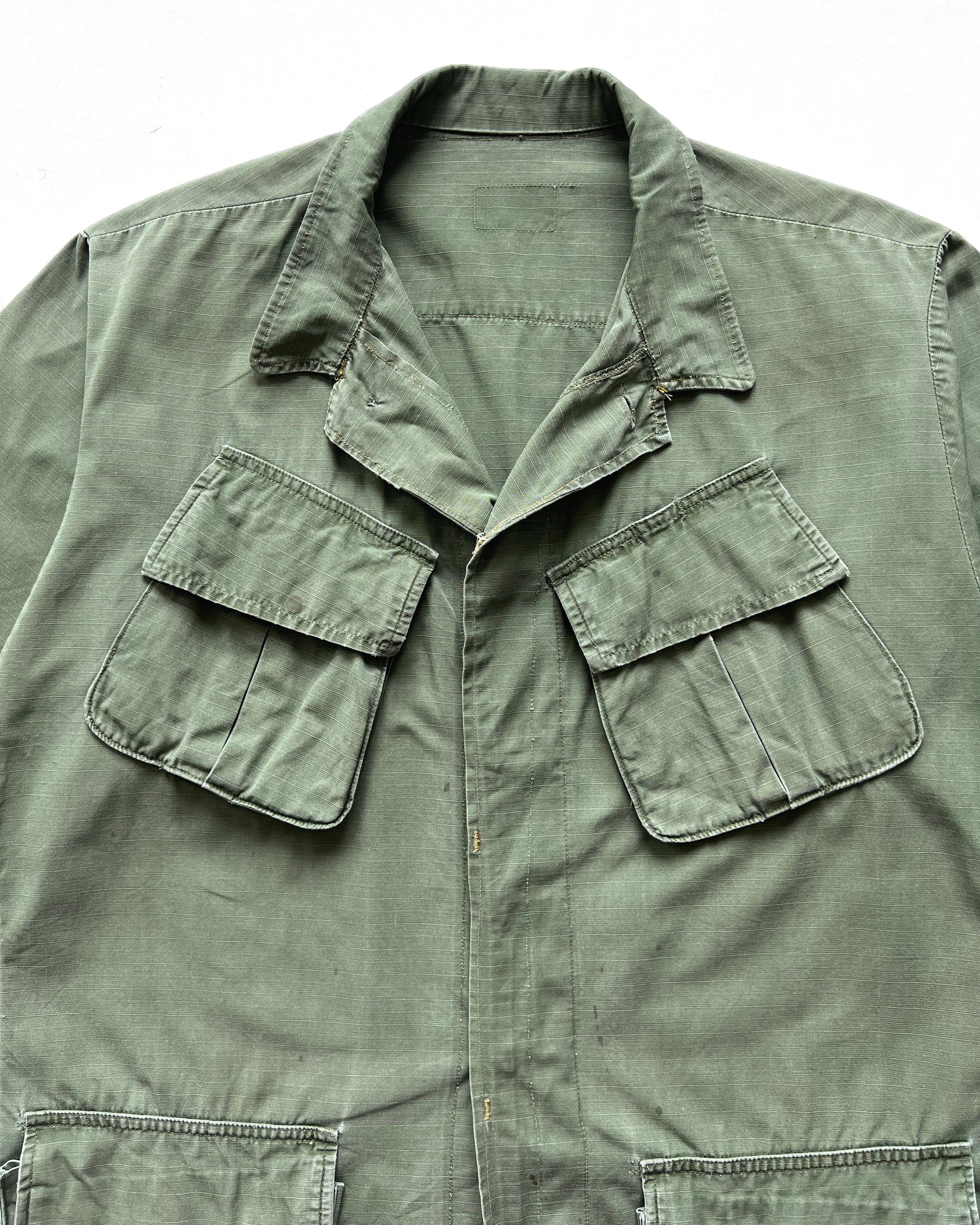 1960S US ARMY SLANT POCKET SHORT SLEEVES JACKET (L)