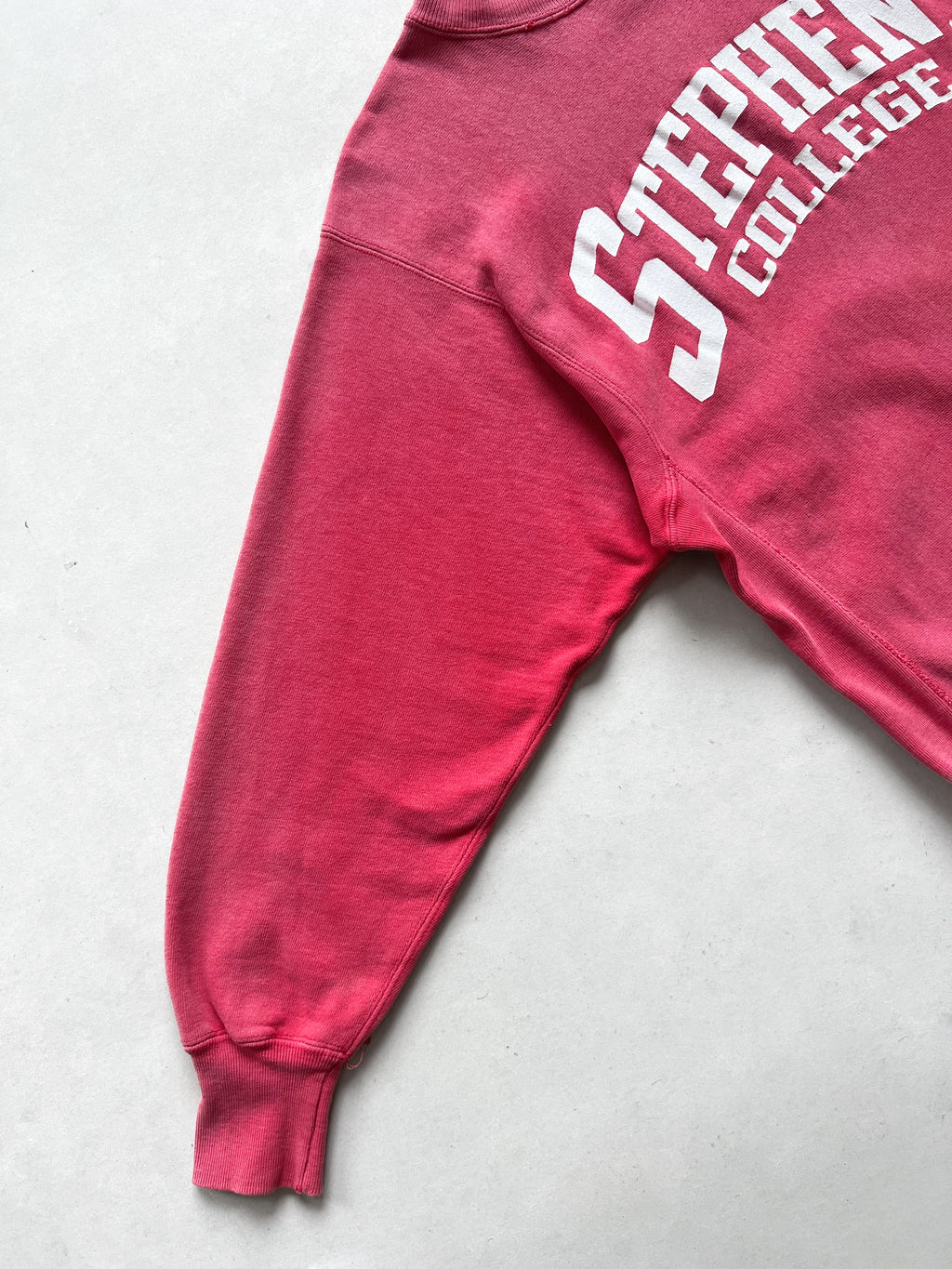 1990S CHAMPION 'STEPHENS COLLEGE' REVERSE WEAVE SWEATSHIRT (L)
