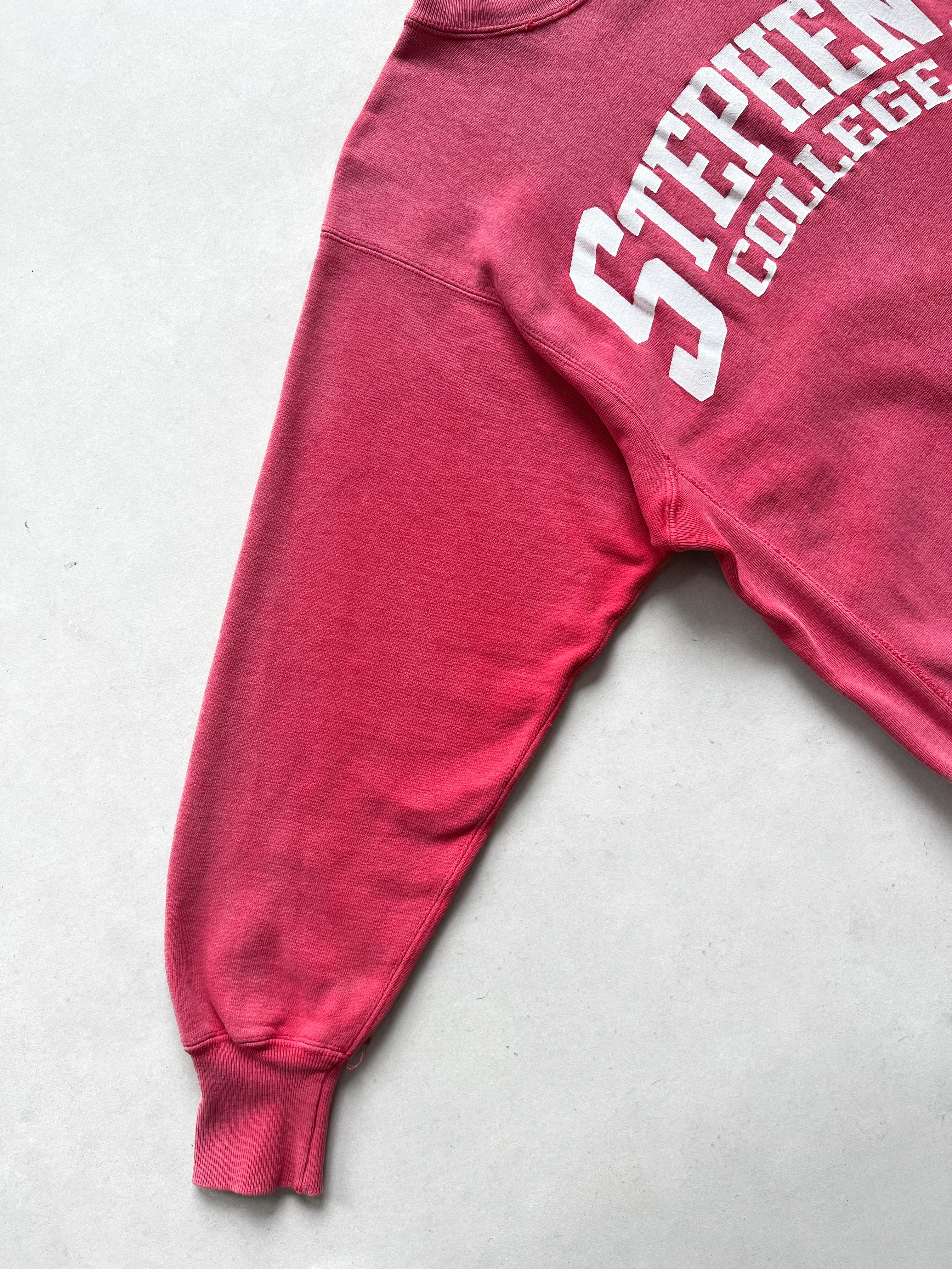 1990S CHAMPION 'STEPHENS COLLEGE' REVERSE WEAVE SWEATSHIRT (L)