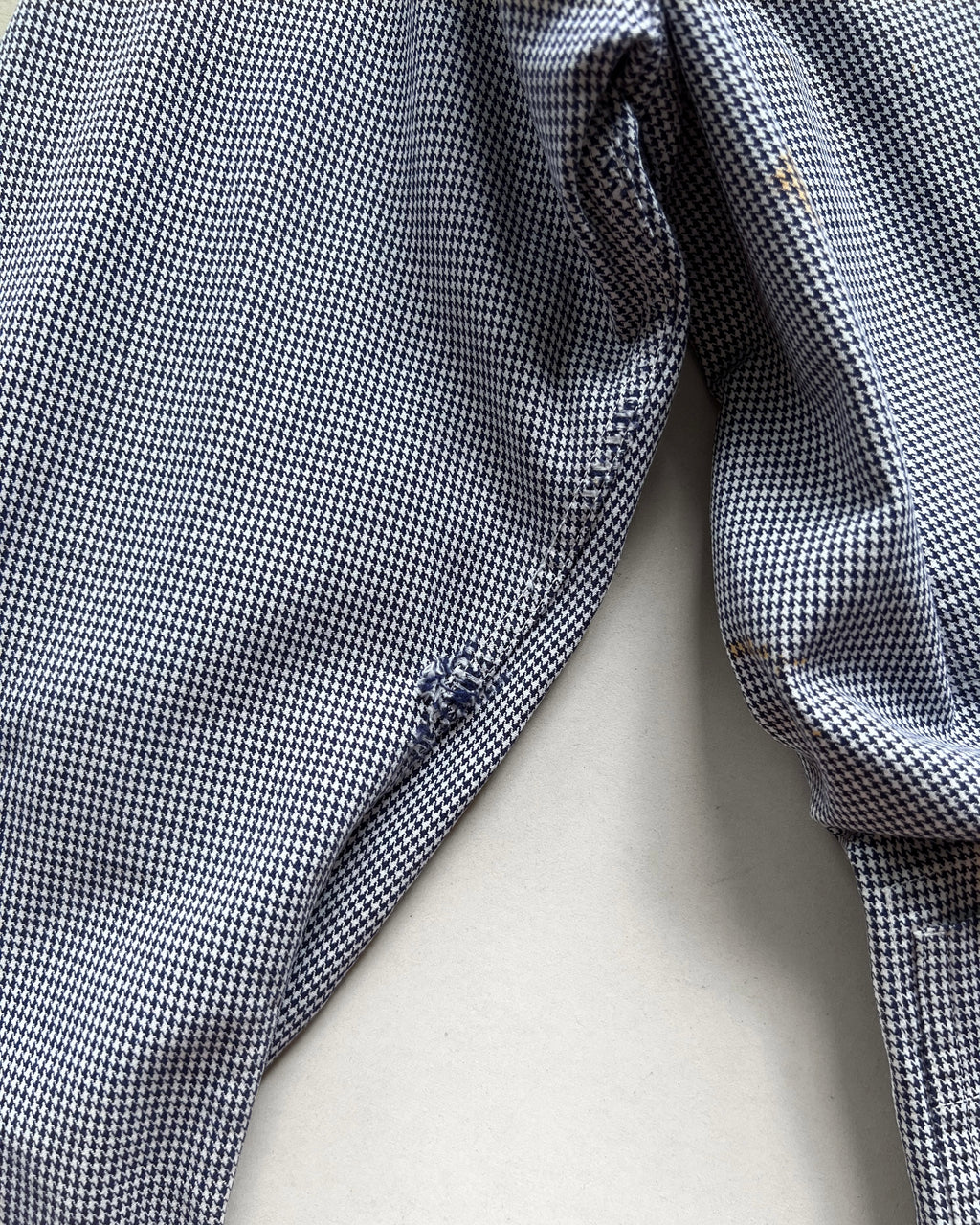 1960S FELVAY FRENCH HOUNDSTOOTH WORK JACKET (L)