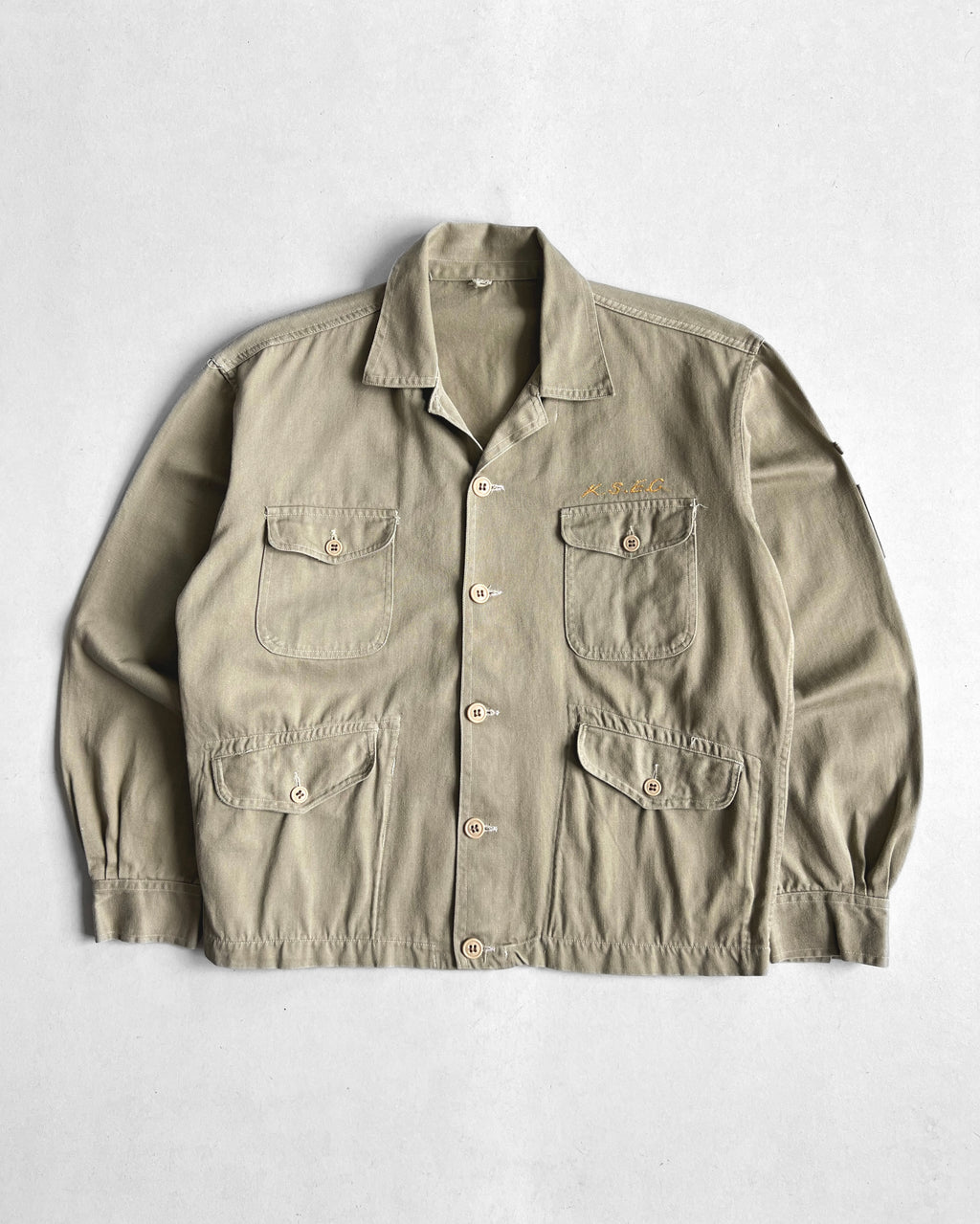 1960S JAPANESE MULTI-POCKERS WORK JACKET (L)