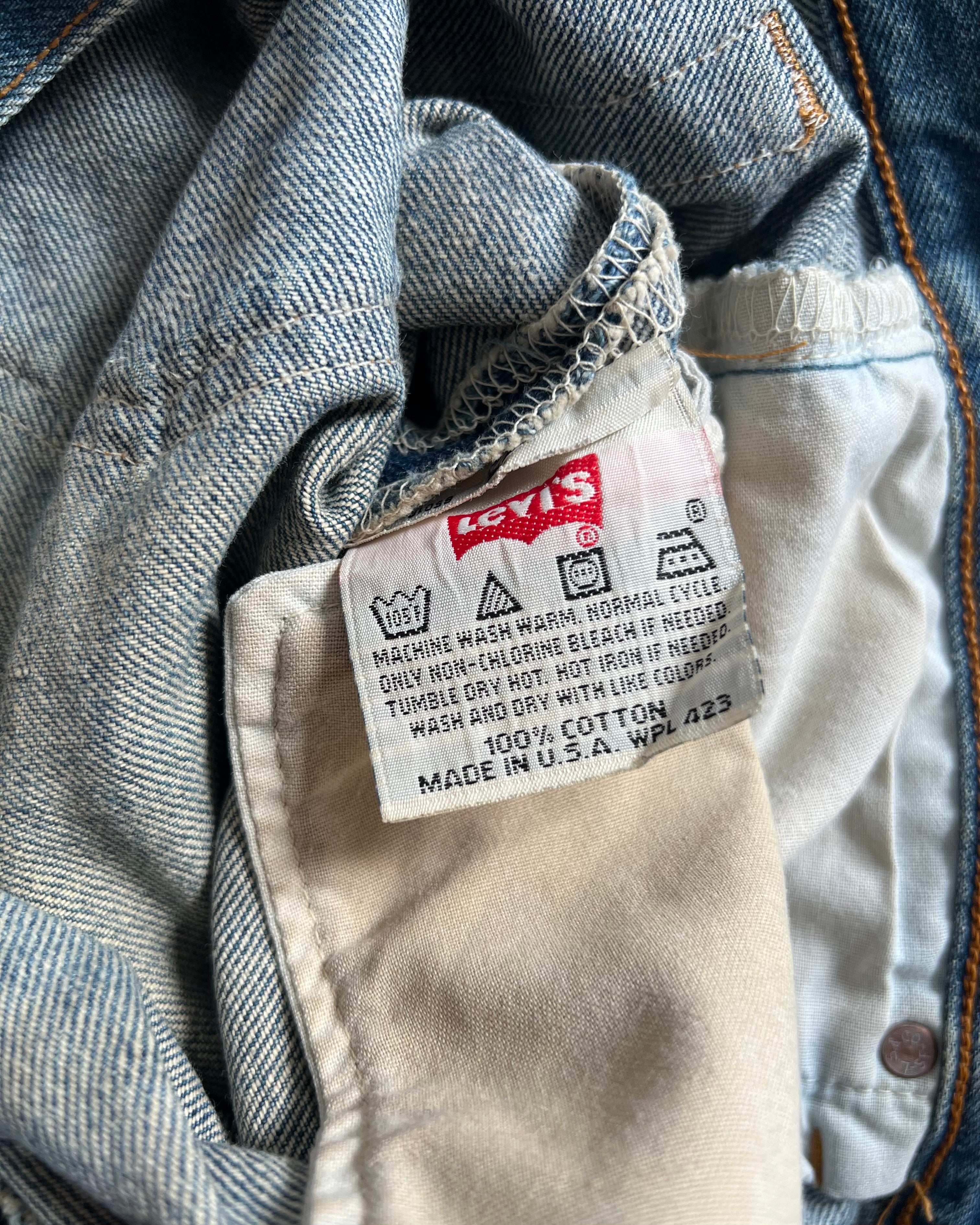 1990S FADED WASHED LEVI'S 501 JEANS (34)